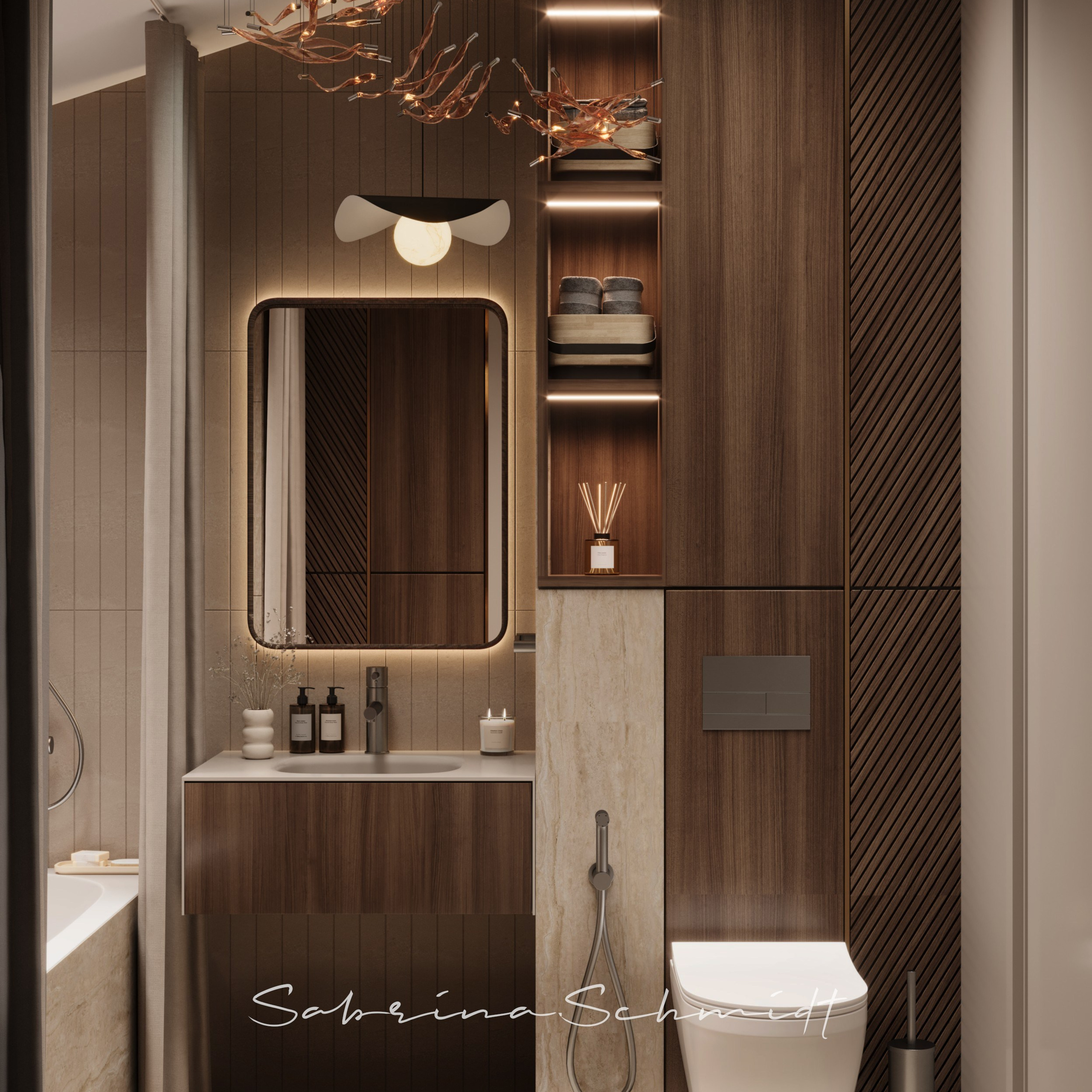 Bath «Reflet d'Opale». Портфолио 3D визуализатора