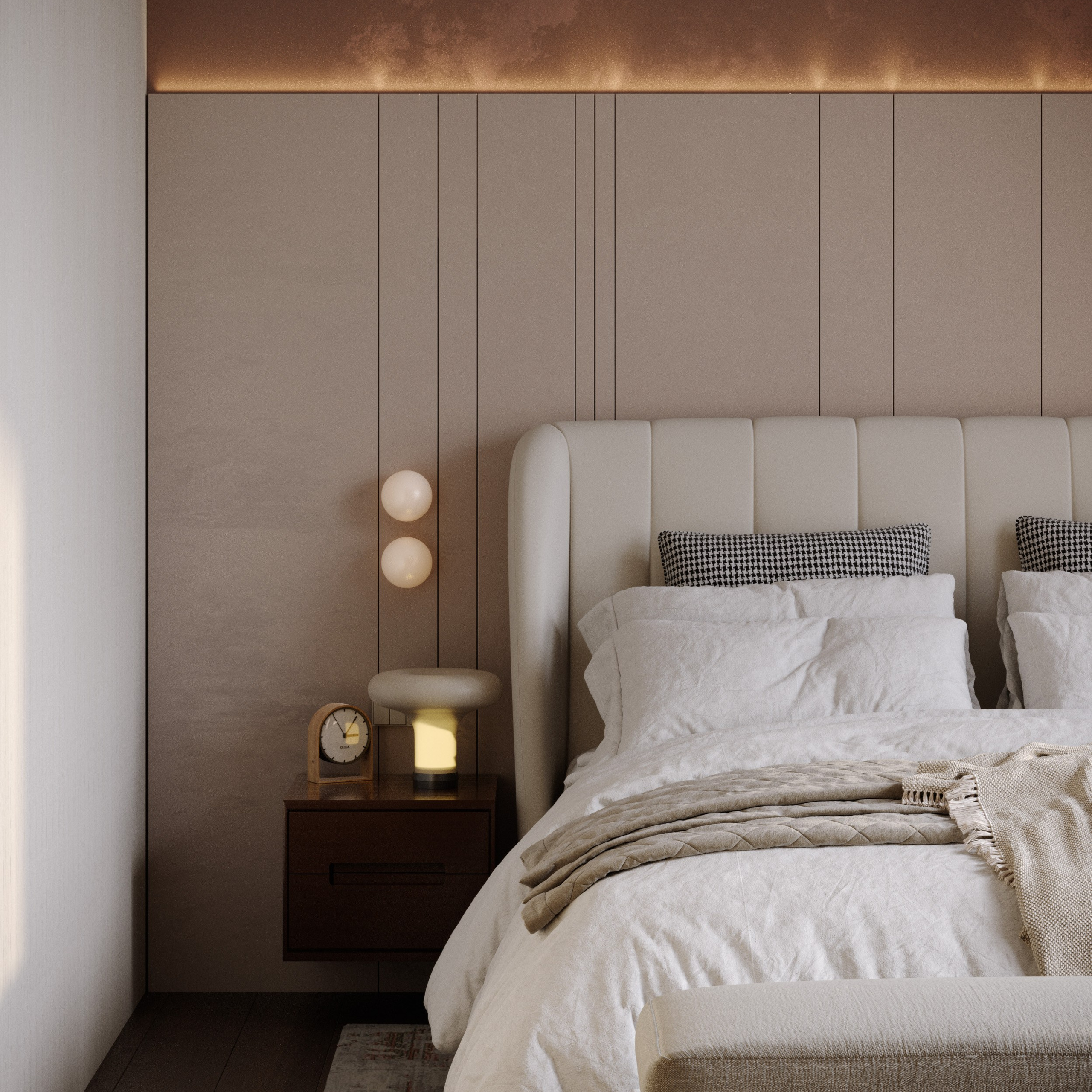 Chambre «L'Heure Bleue». Портфолио 3D визуализатора