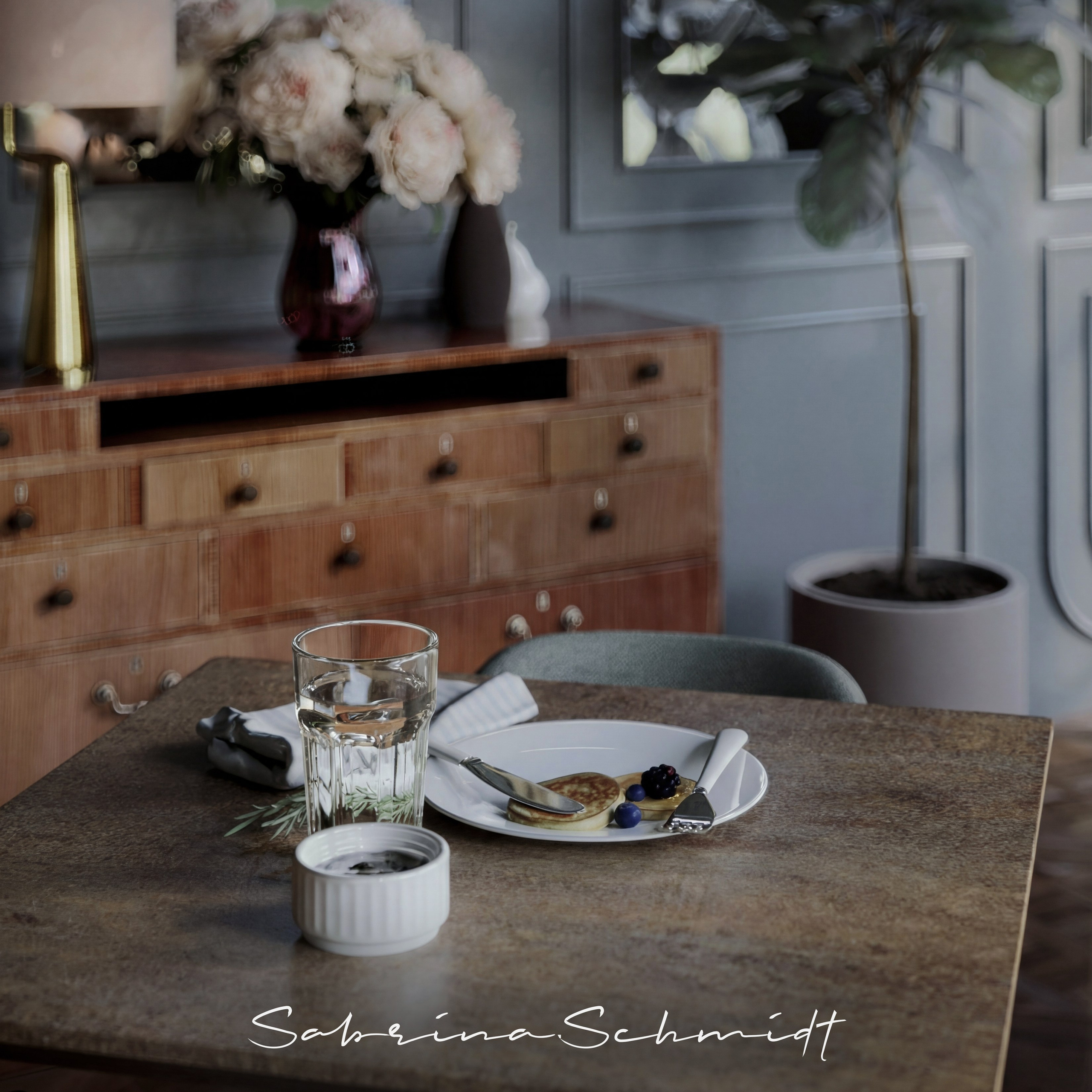 Кафе — Сытый кот. Портфолио 3D визуализатора