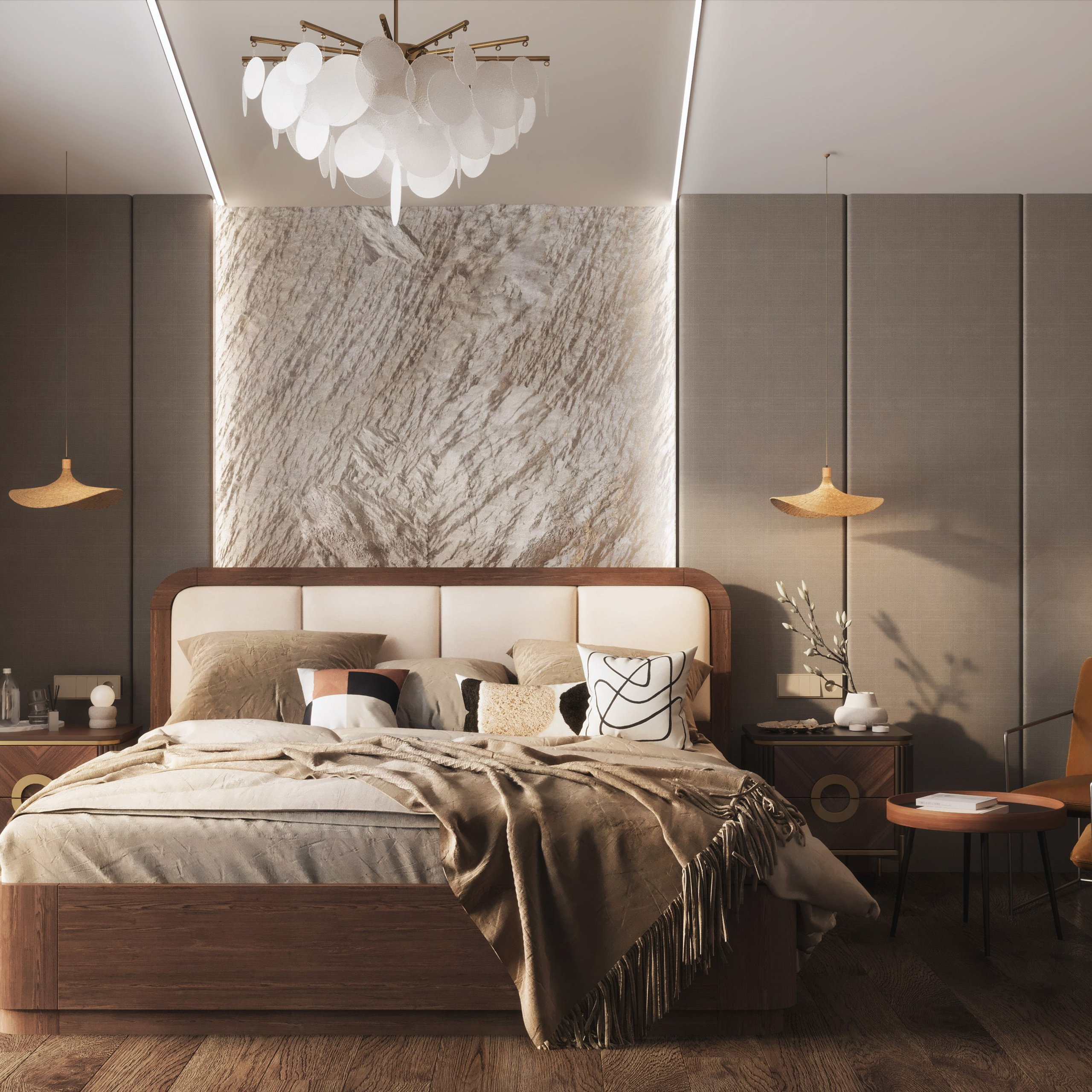 Bedroom «Nuage Doux». Портфолио 3D визуализатора