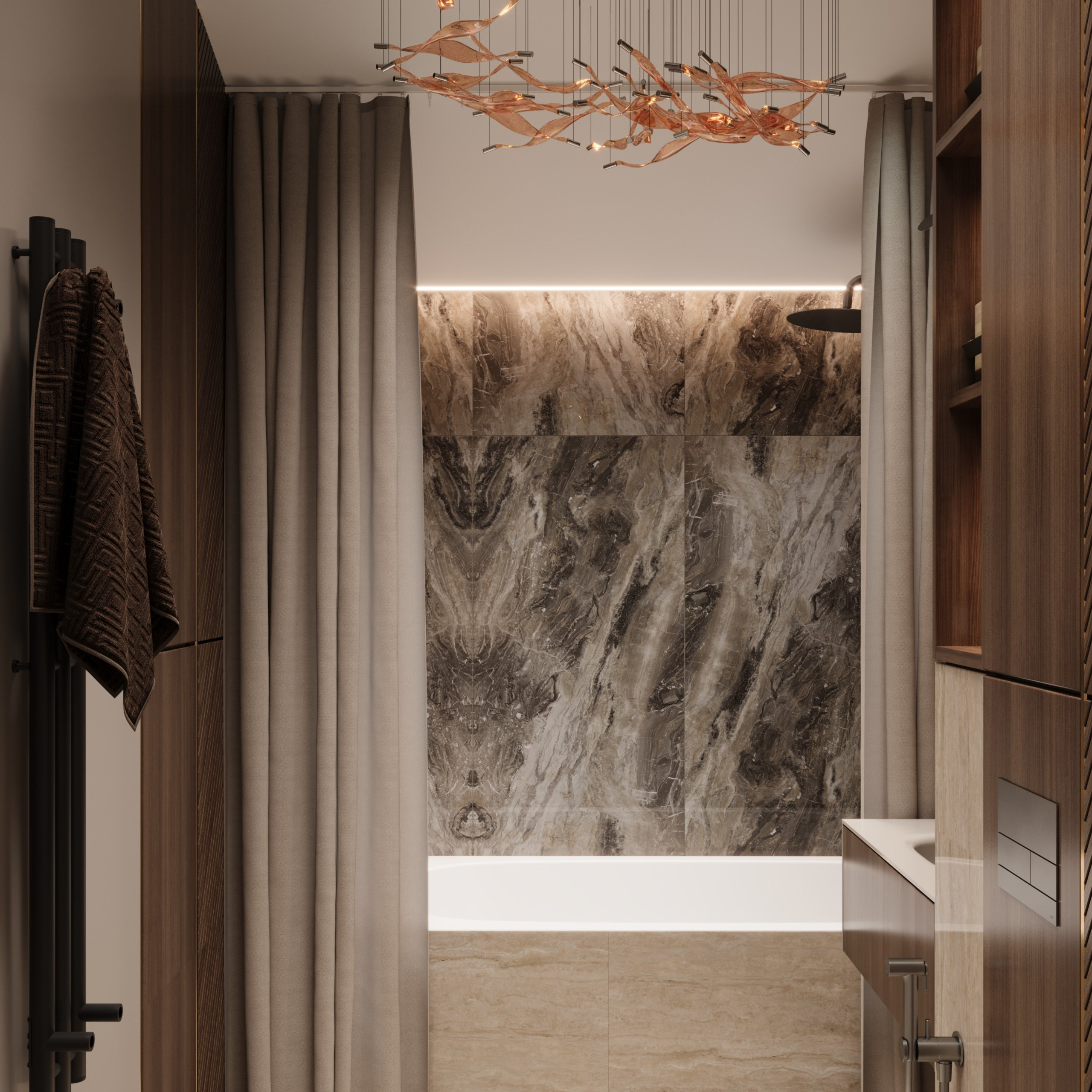 Bath «Reflet d'Opale». Портфолио 3D визуализатора