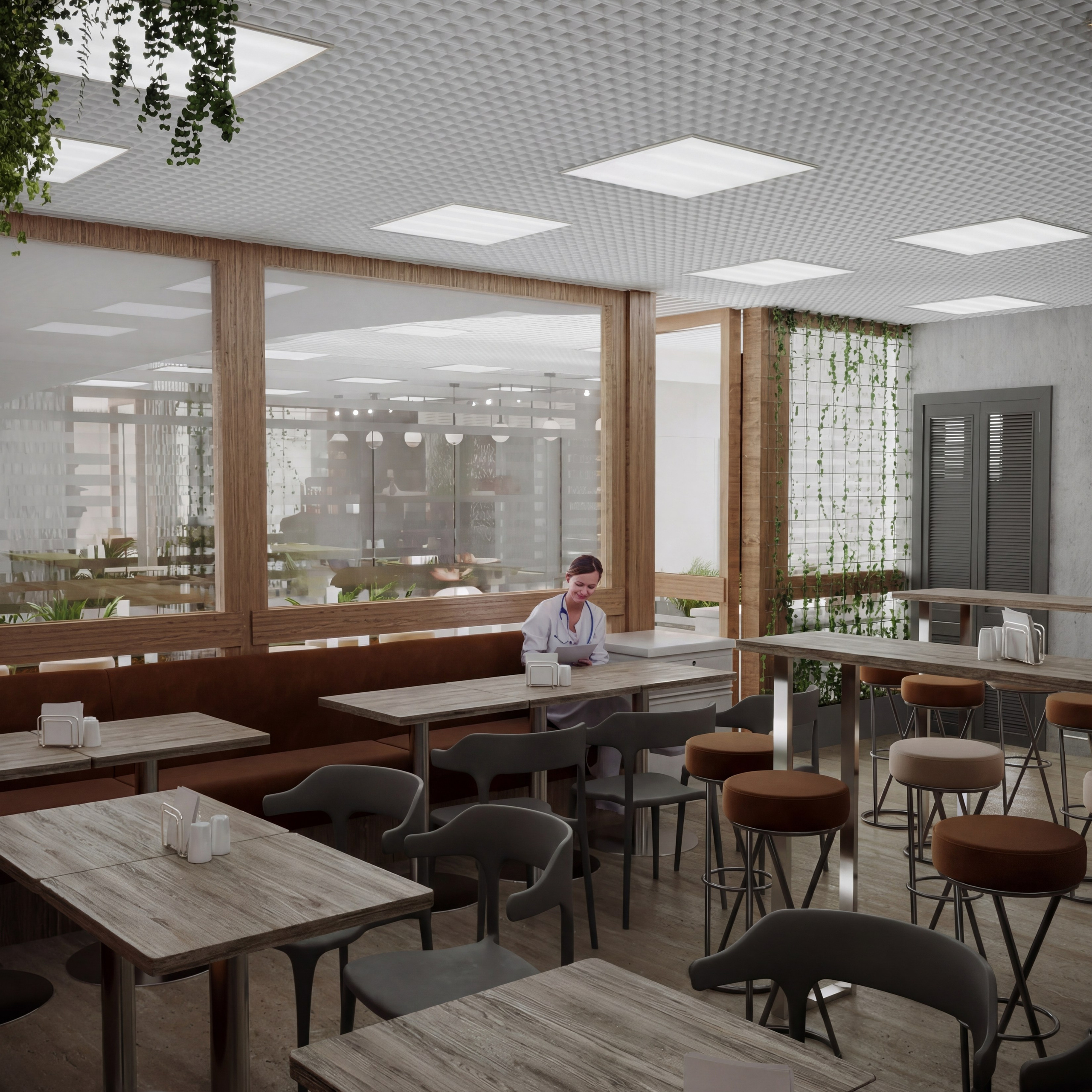 Кафе — ДЖЕМ. Портфолио 3D визуализатора