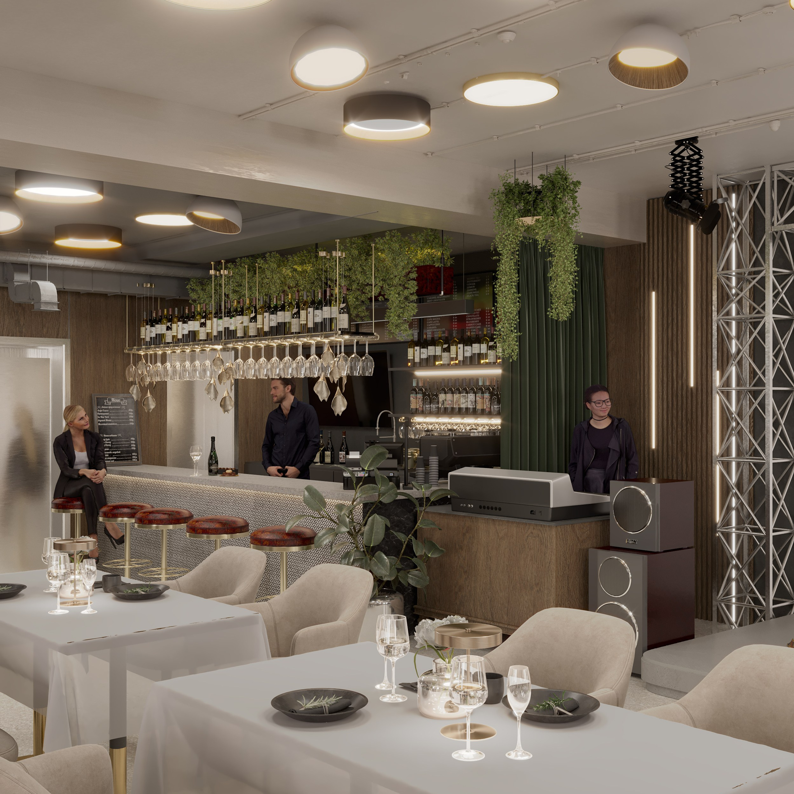 Ресторан Astoria. Портфолио 3D визуализатора