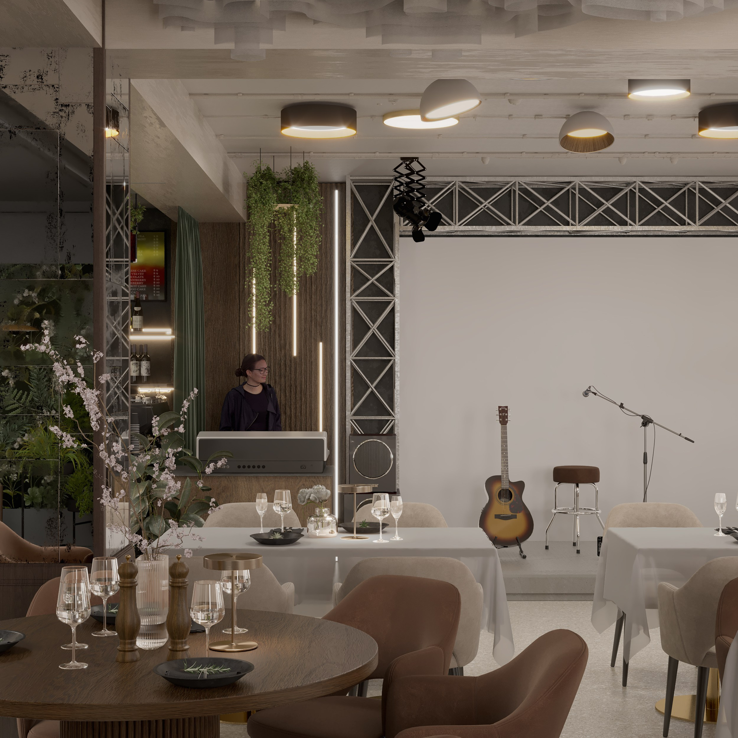 Ресторан Astoria. Портфолио 3D визуализатора