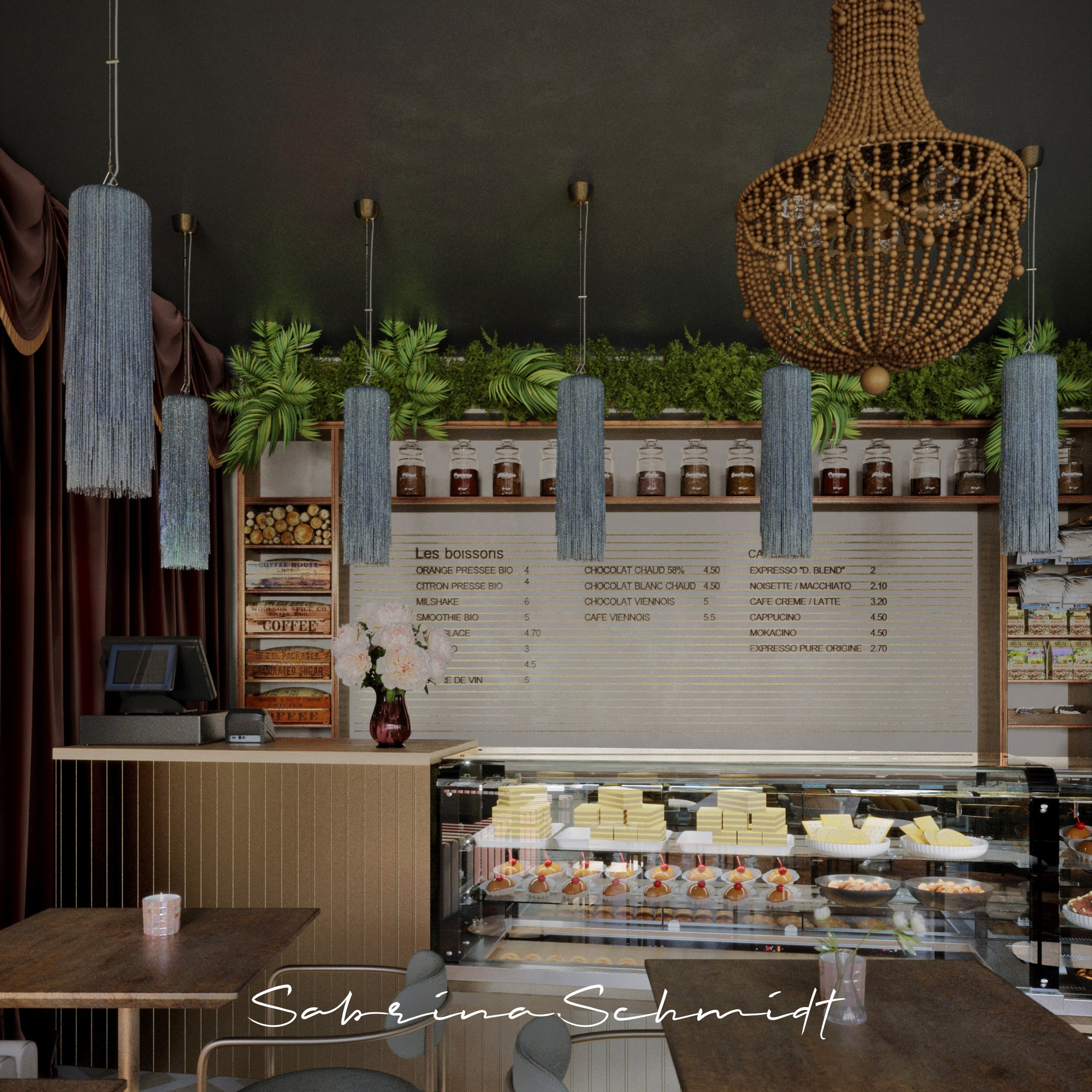 Кафе — Сытый кот. Портфолио 3D визуализатора