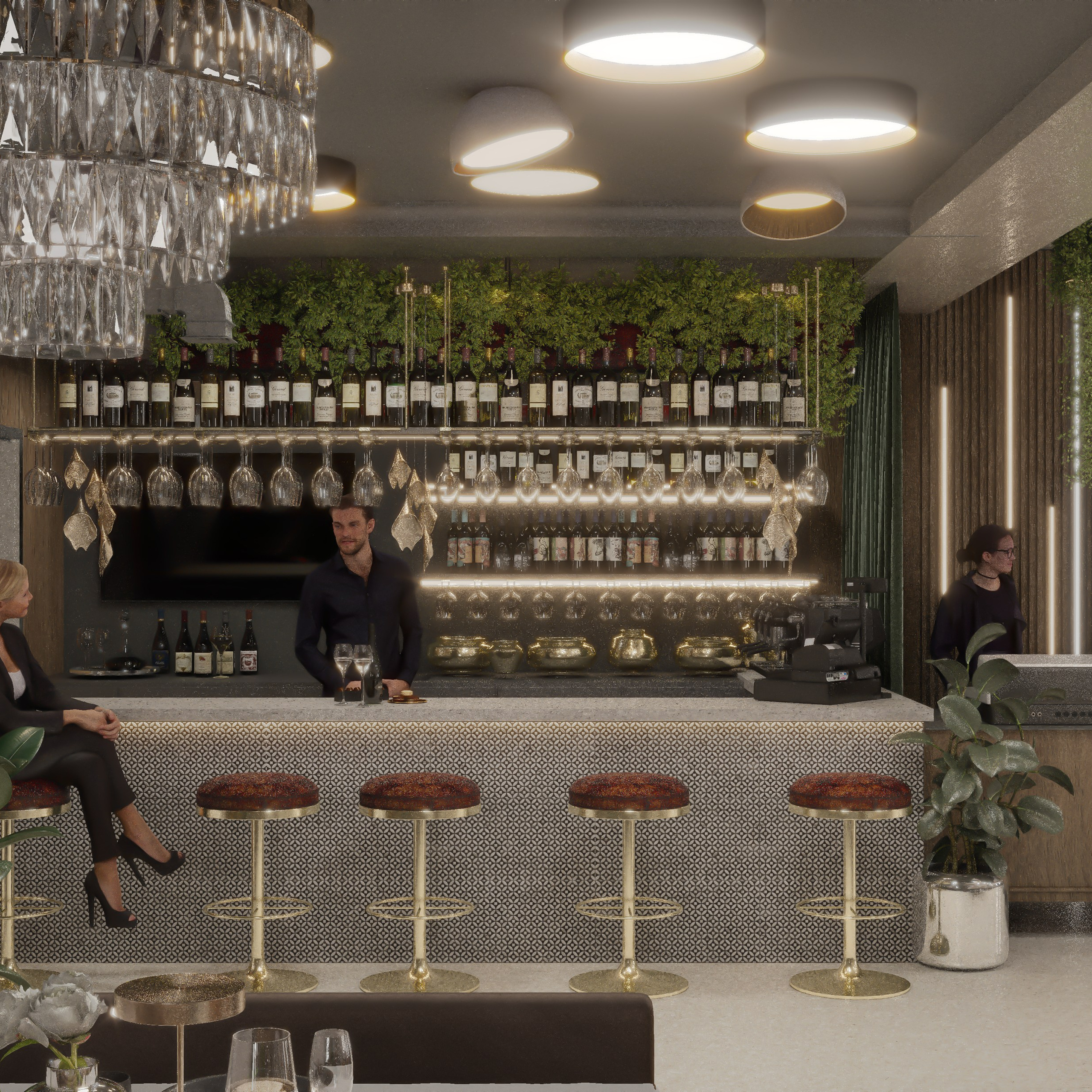 Ресторан Astoria. Портфолио 3D визуализатора