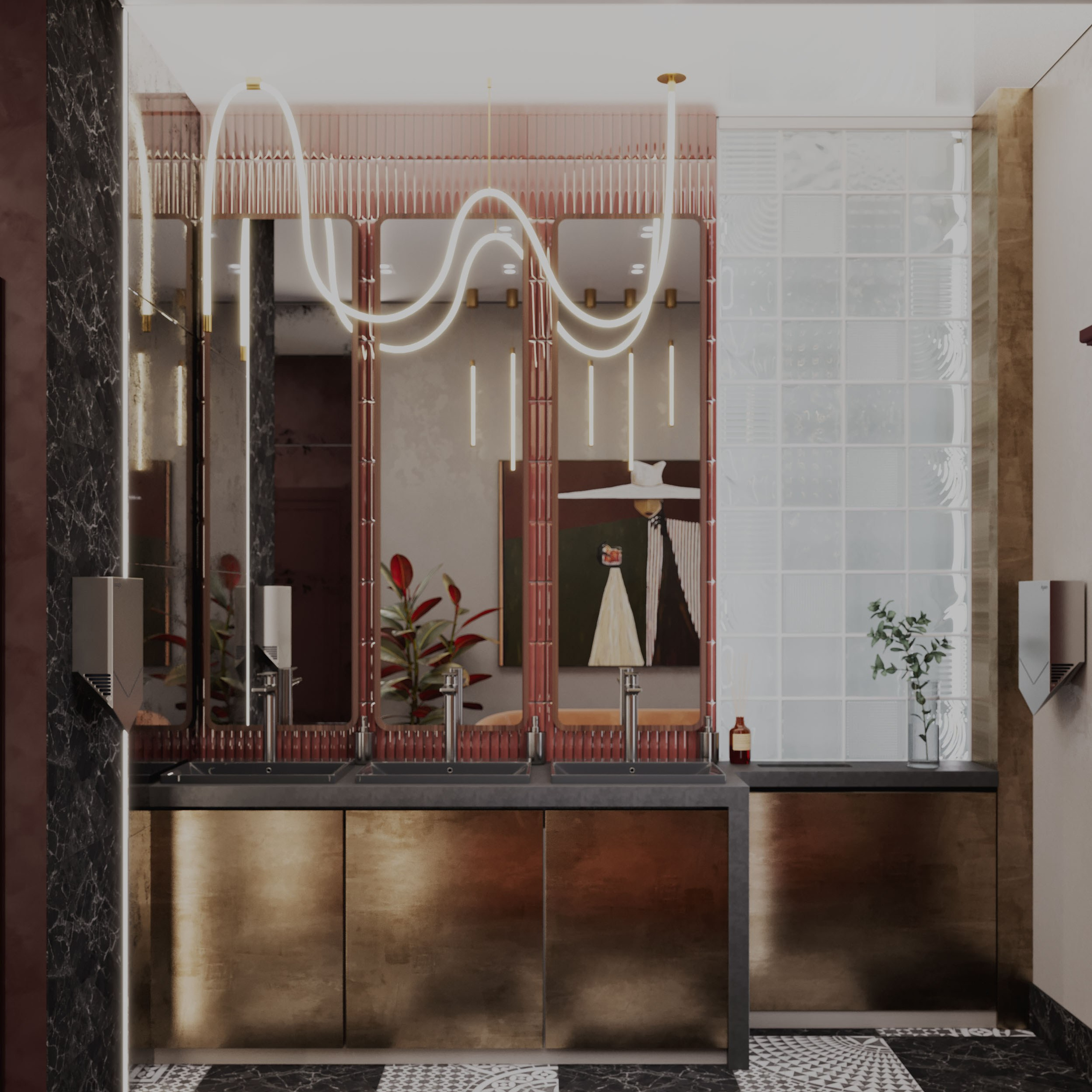 Ресторан Astoria. Портфолио 3D визуализатора