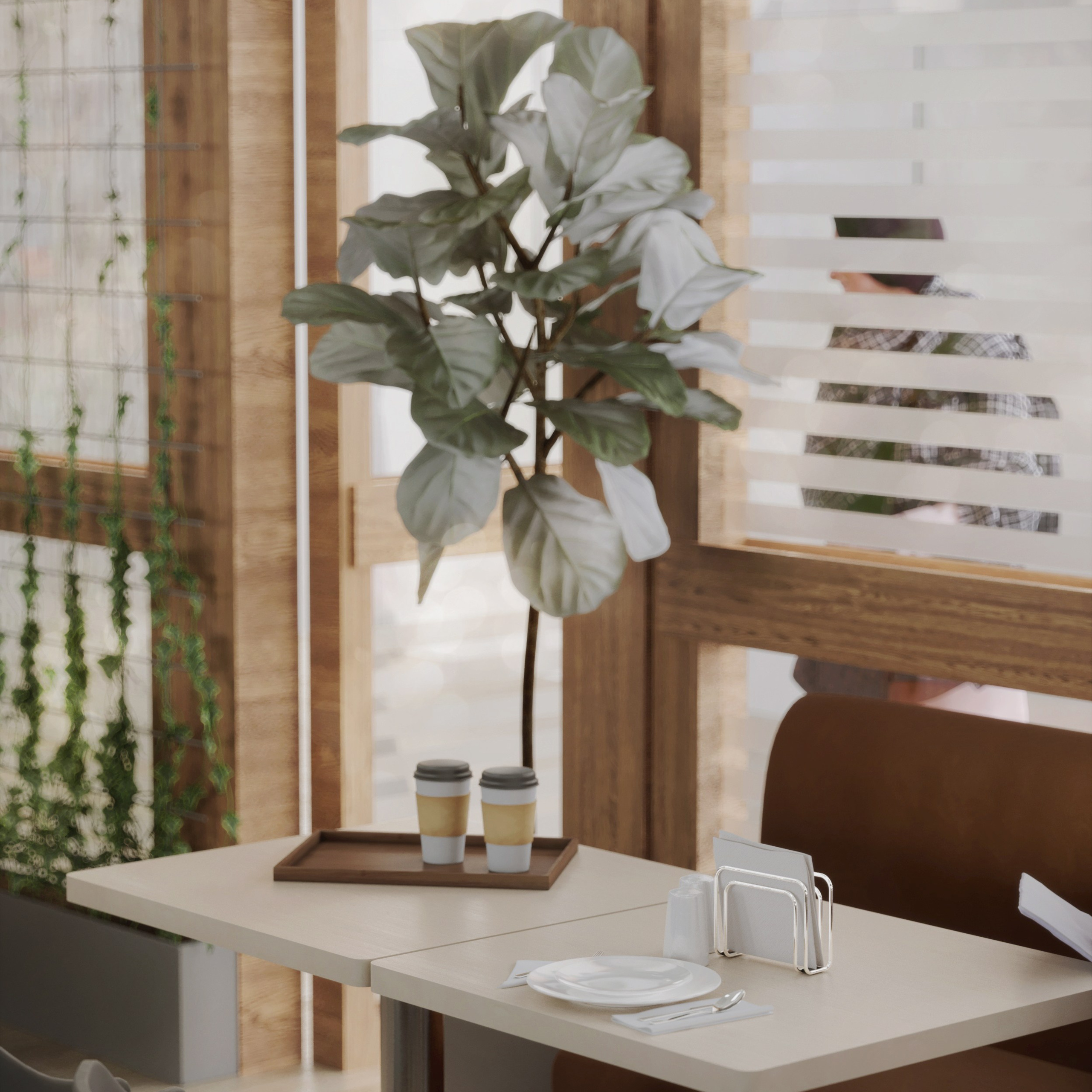 Кафе — ДЖЕМ. Портфолио 3D визуализатора