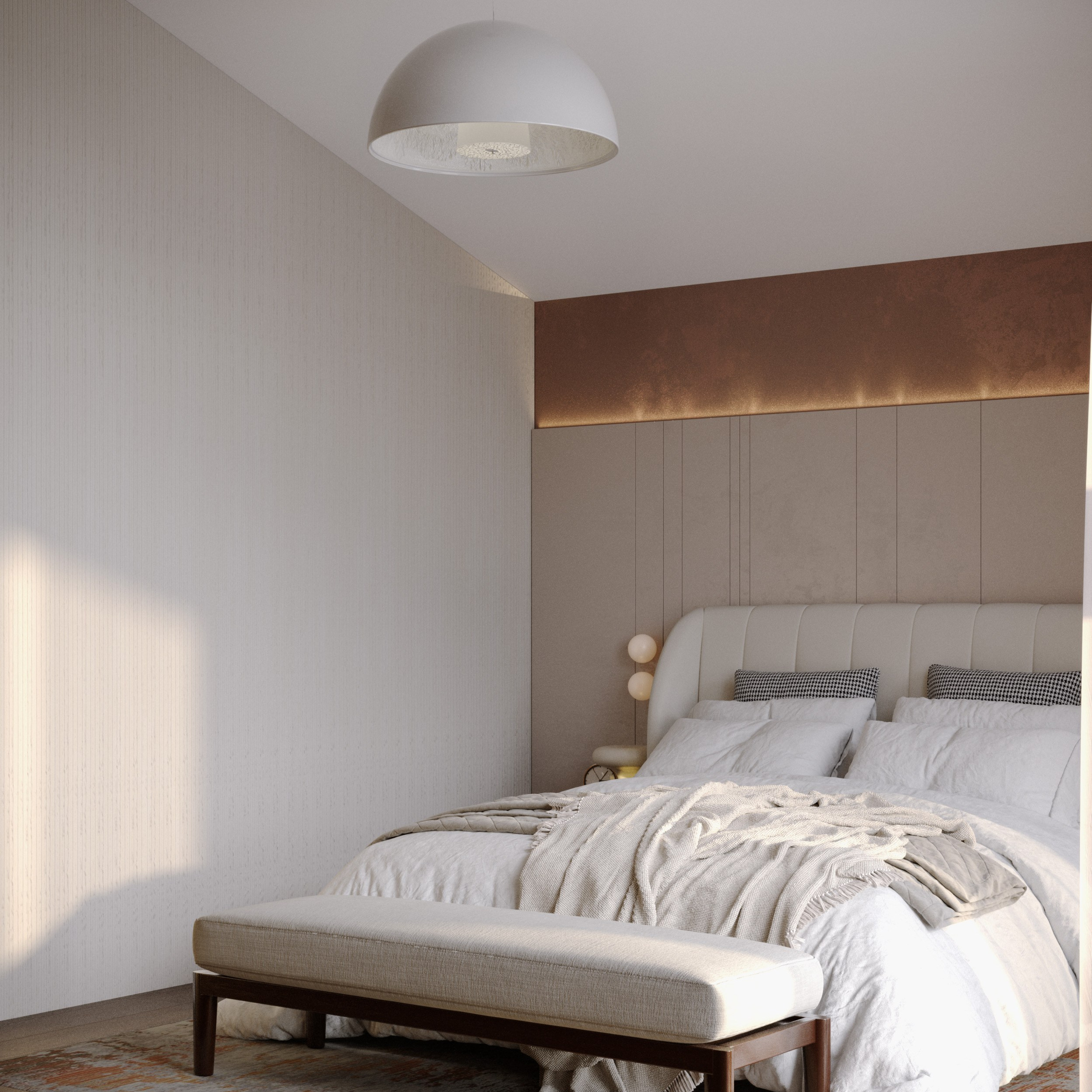 Chambre «L'Heure Bleue». Портфолио 3D визуализатора