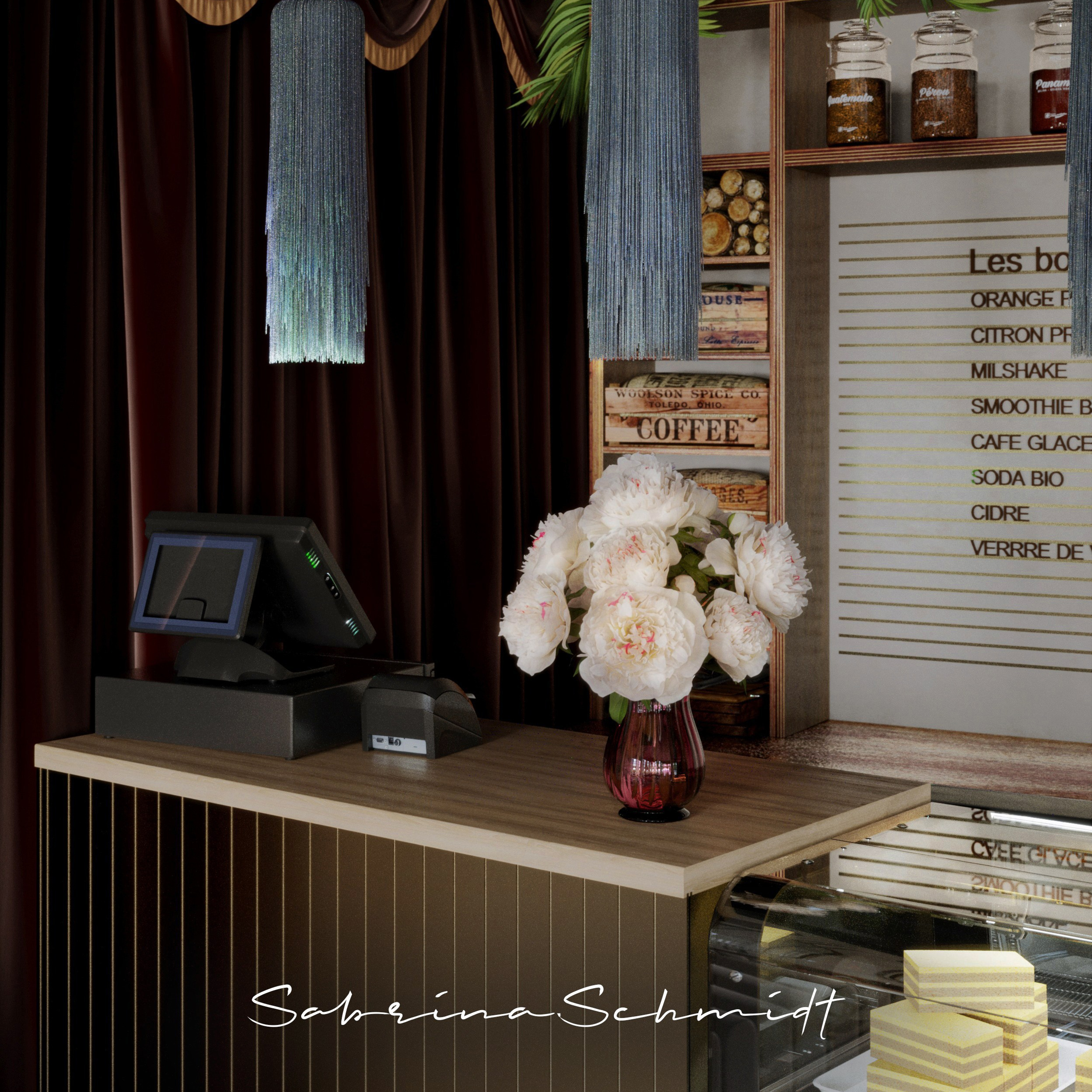 Кафе — Сытый кот. Портфолио 3D визуализатора