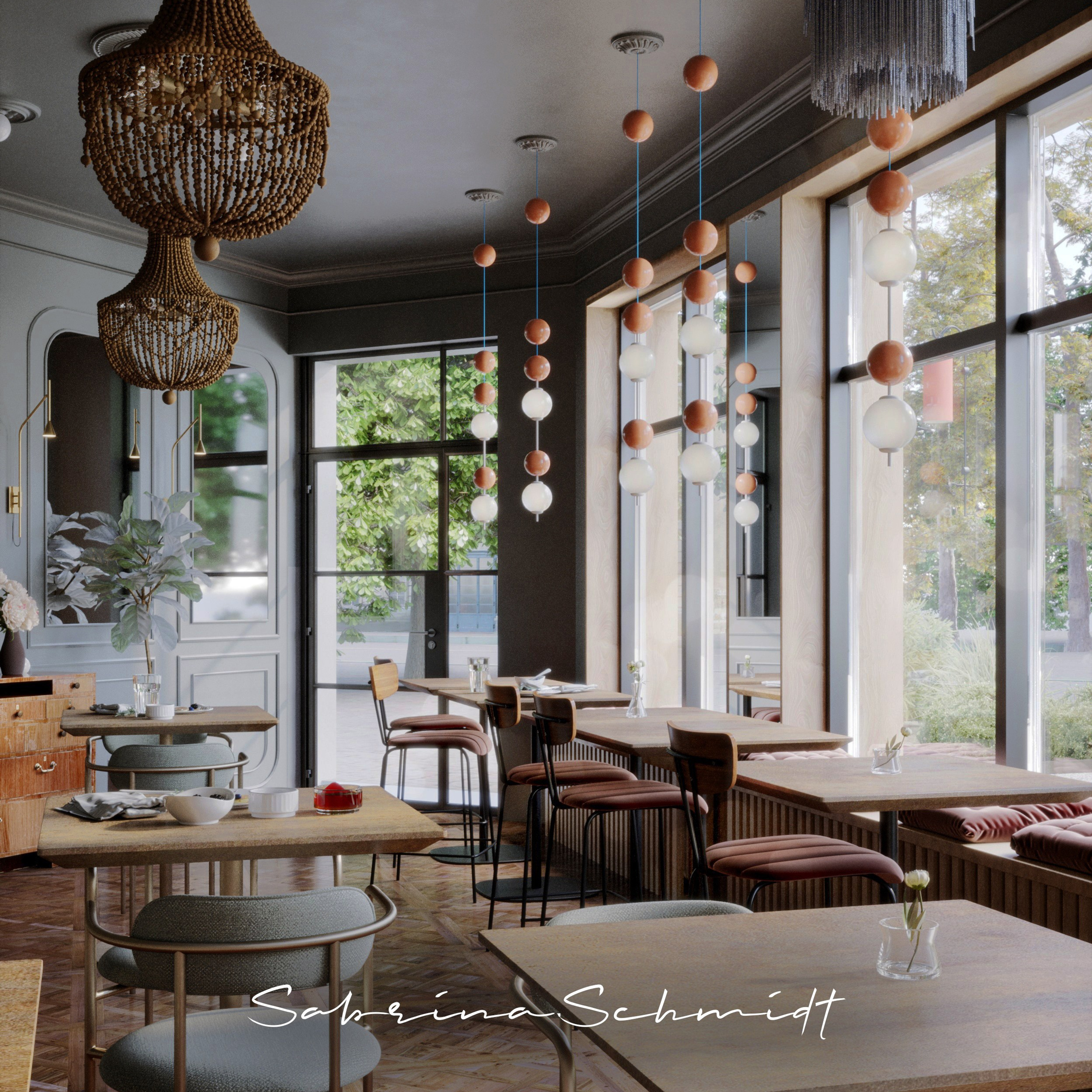 Кафе — Сытый кот. Портфолио 3D визуализатора