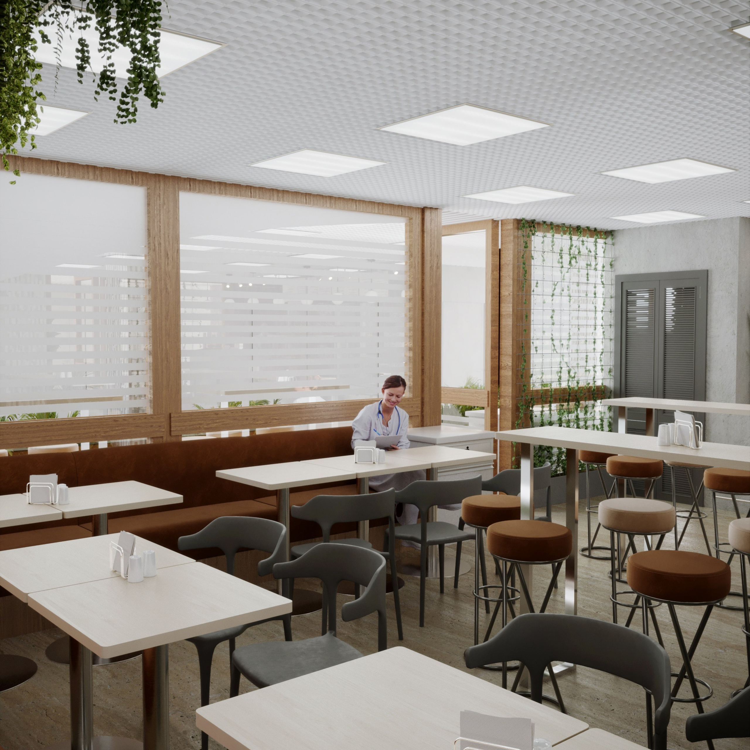 Кафе — ДЖЕМ. Портфолио 3D визуализатора