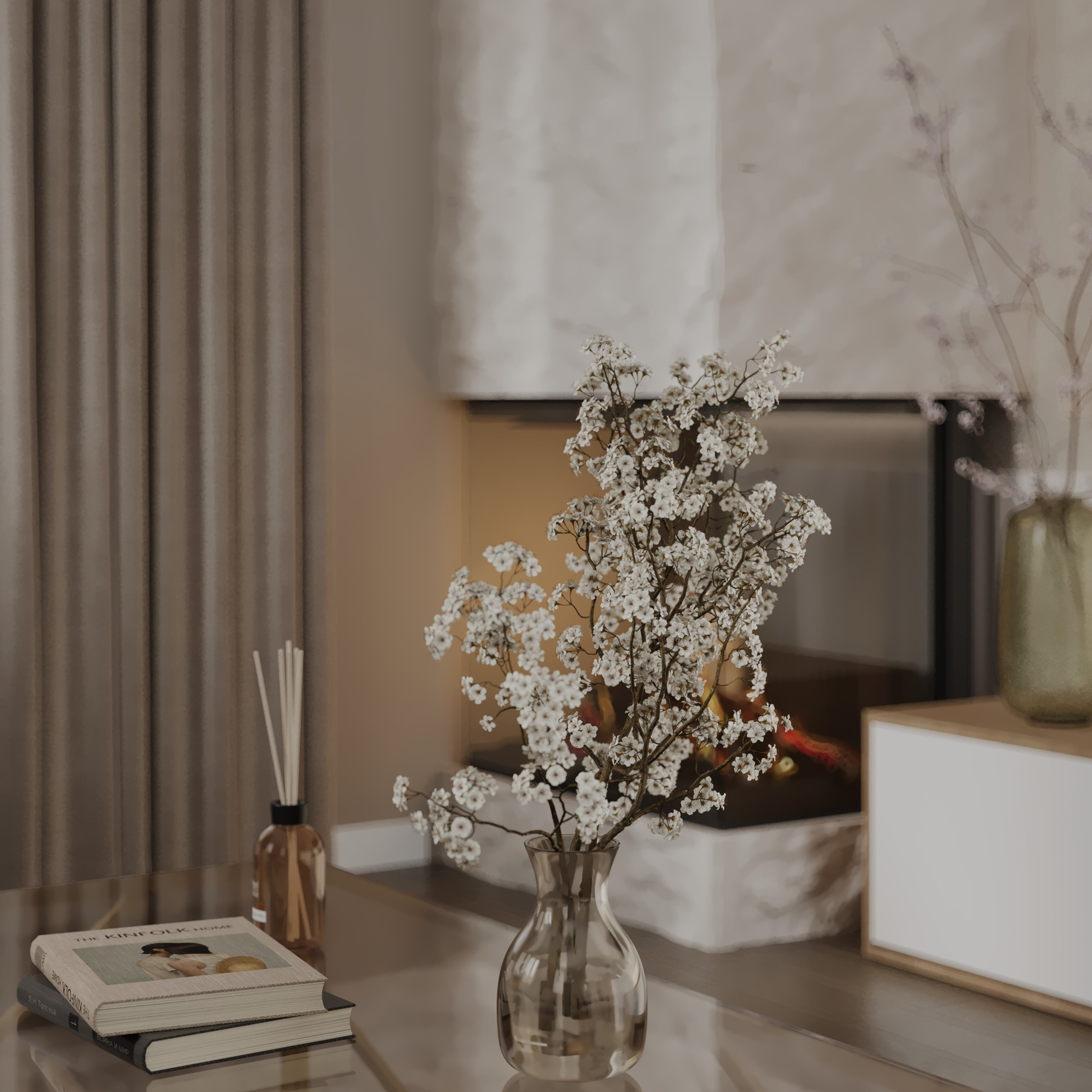 Living «Charme Caché». Портфолио 3D визуализатора