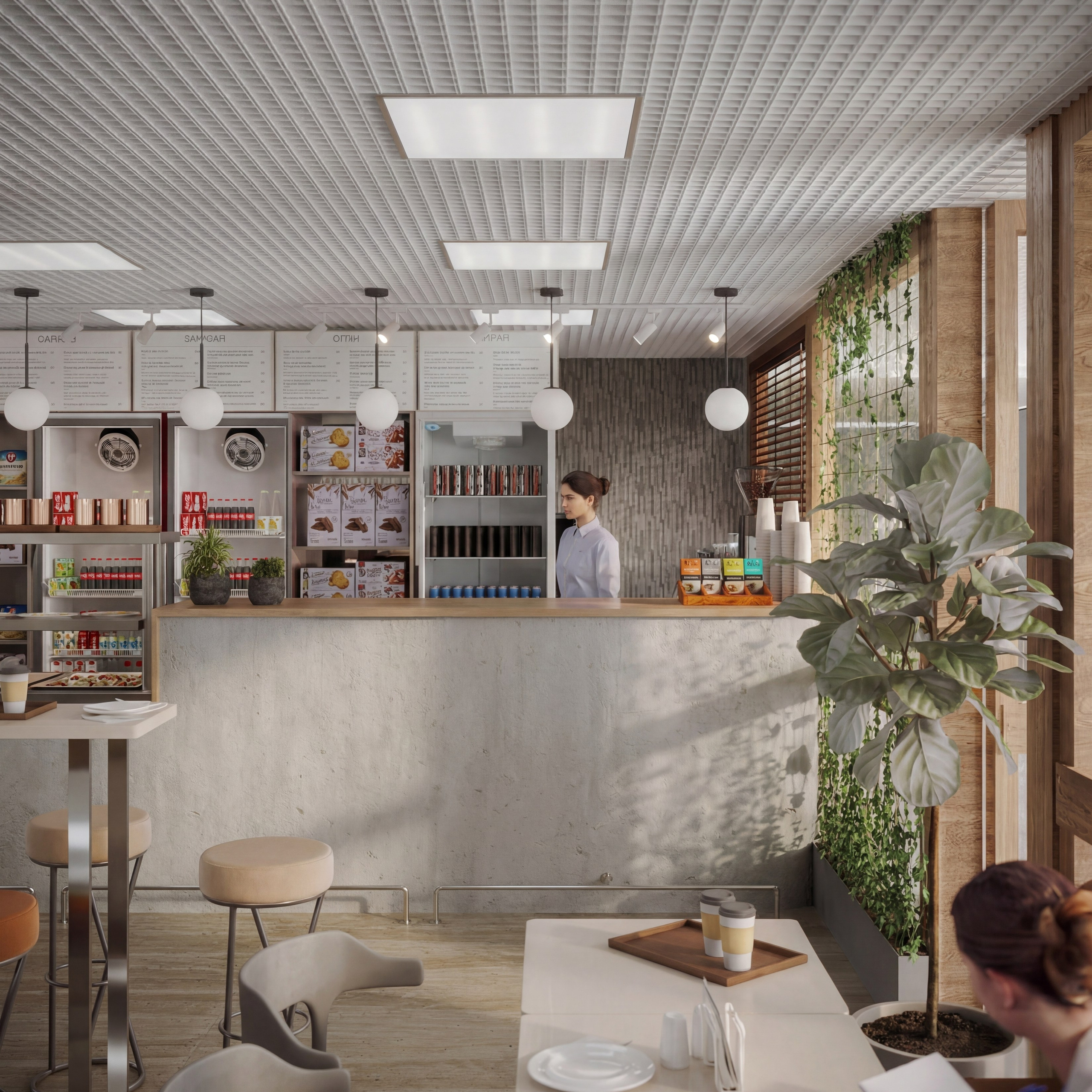 Кафе — ДЖЕМ. Портфолио 3D визуализатора