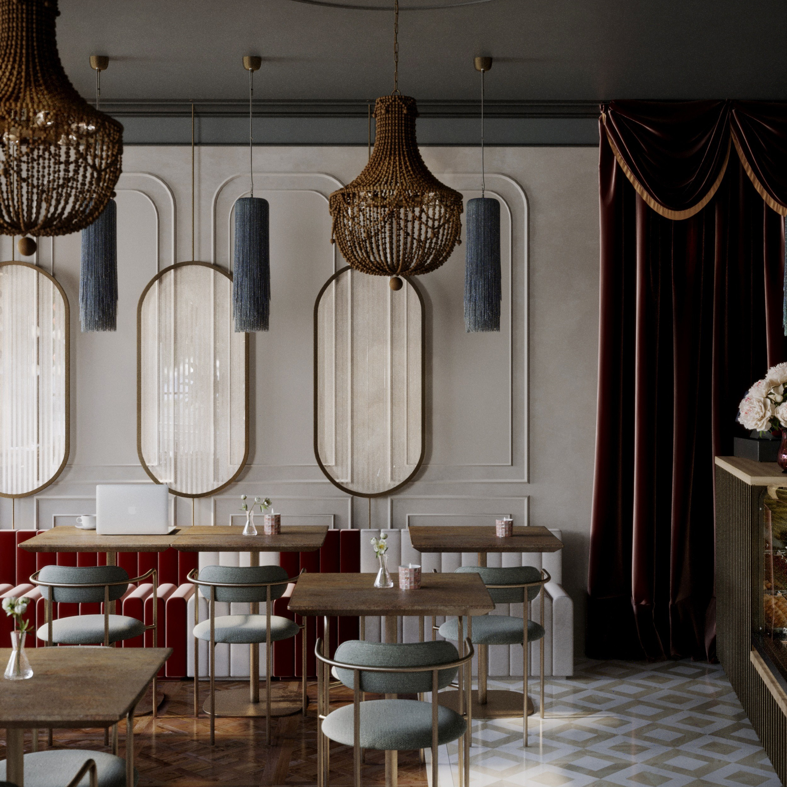 Кафе — Сытый кот. Портфолио 3D визуализатора