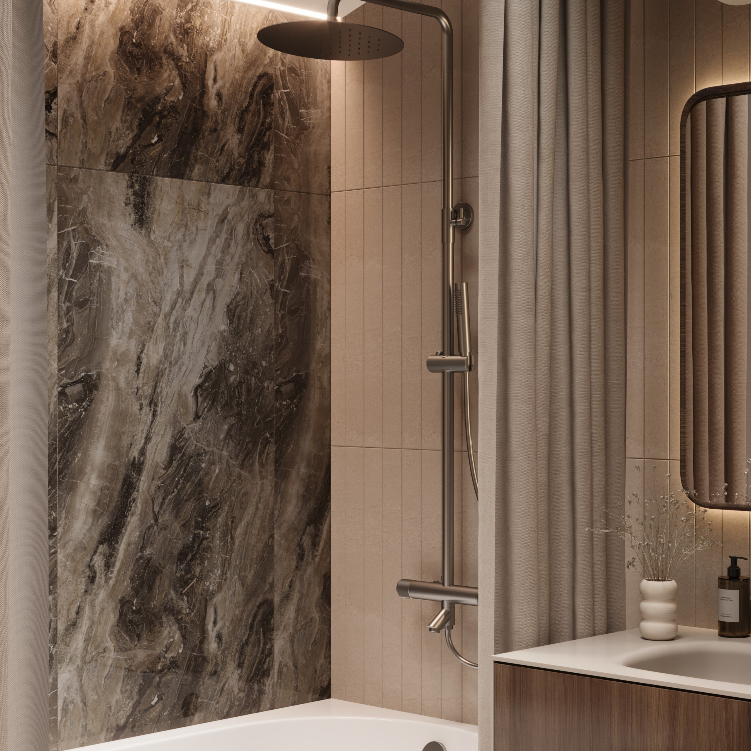 Bath «Reflet d'Opale». Портфолио 3D визуализатора