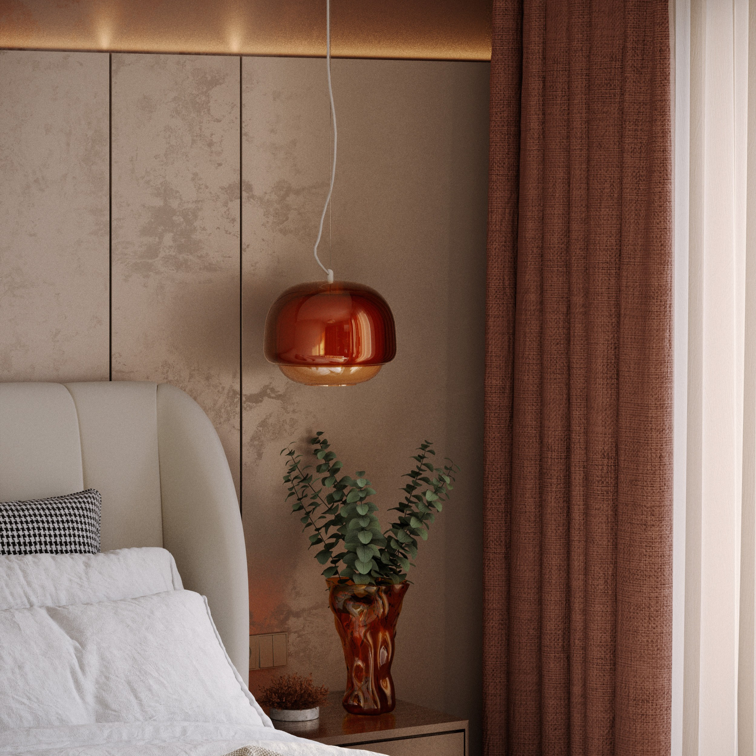 Chambre «L'Heure Bleue». Портфолио 3D визуализатора