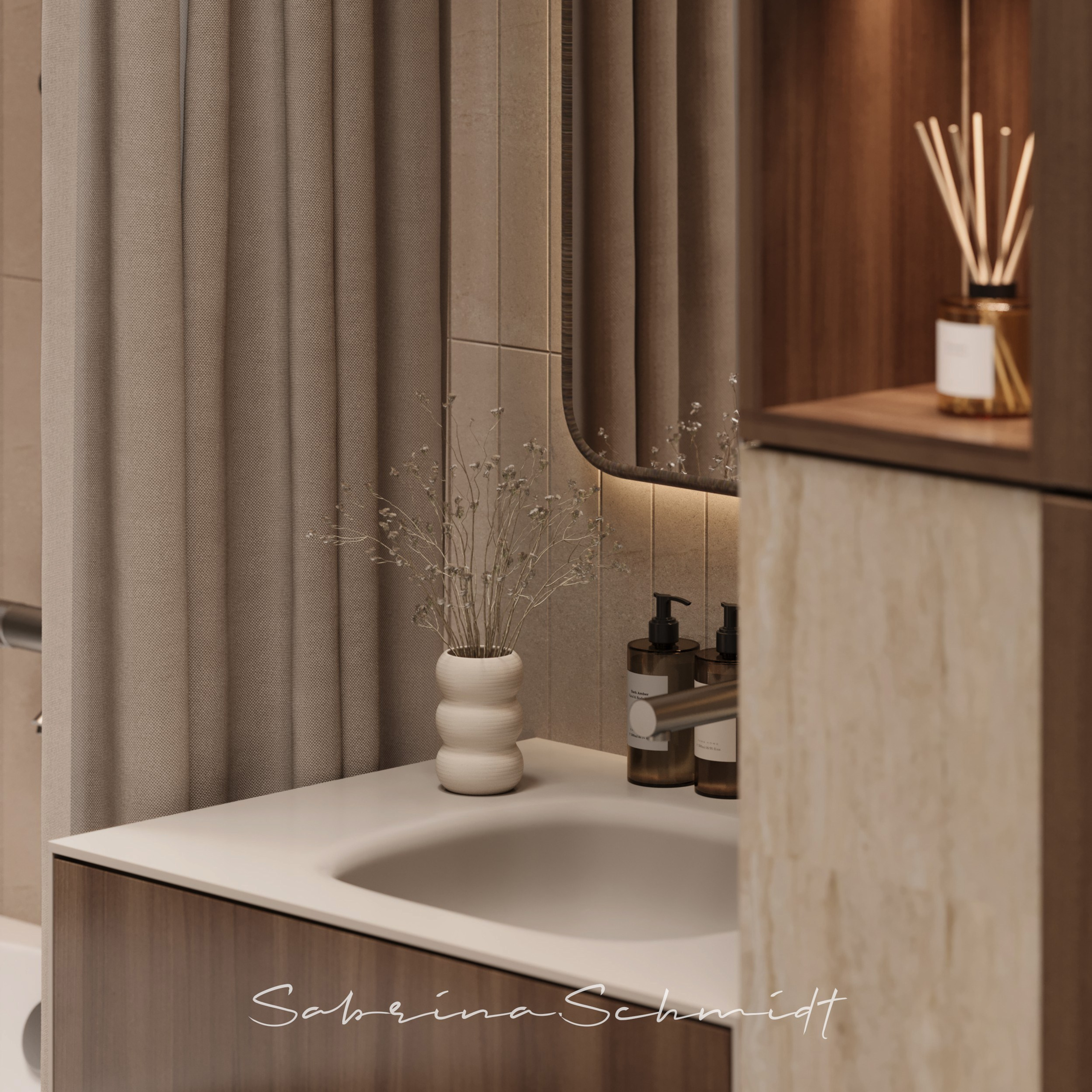 Bath «Reflet d'Opale». Портфолио 3D визуализатора