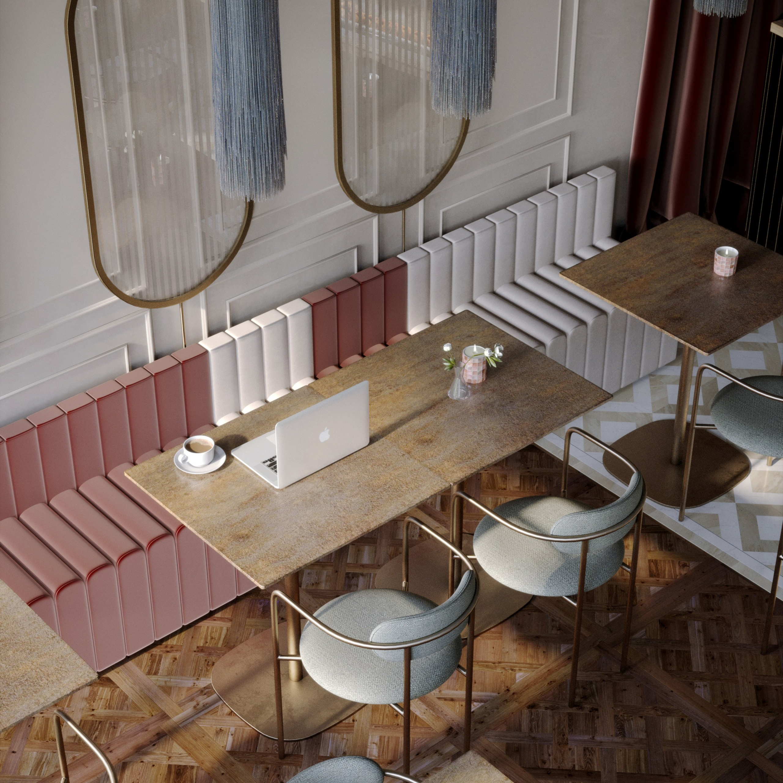 Кафе — Сытый кот. Портфолио 3D визуализатора