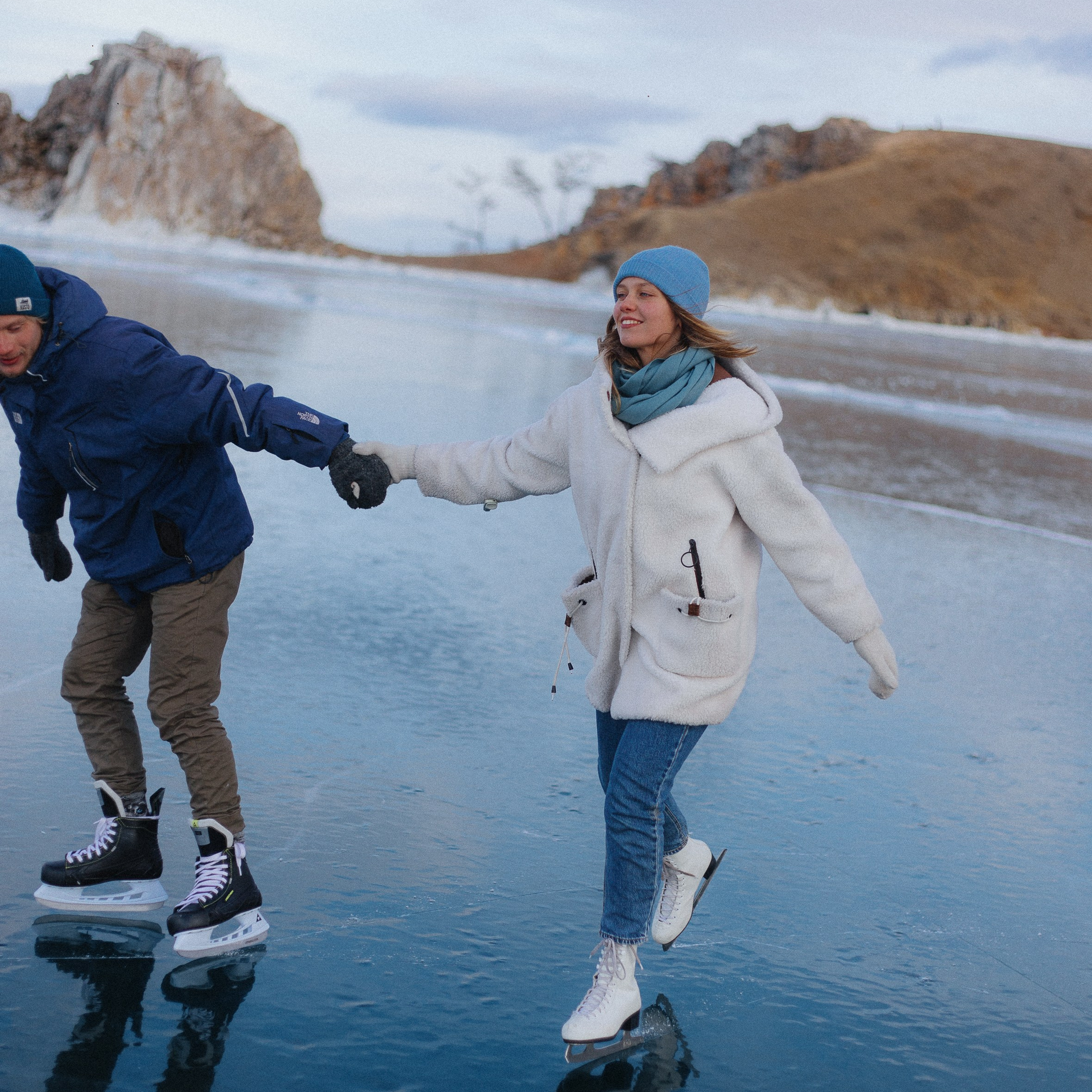 На коньках по первому льду