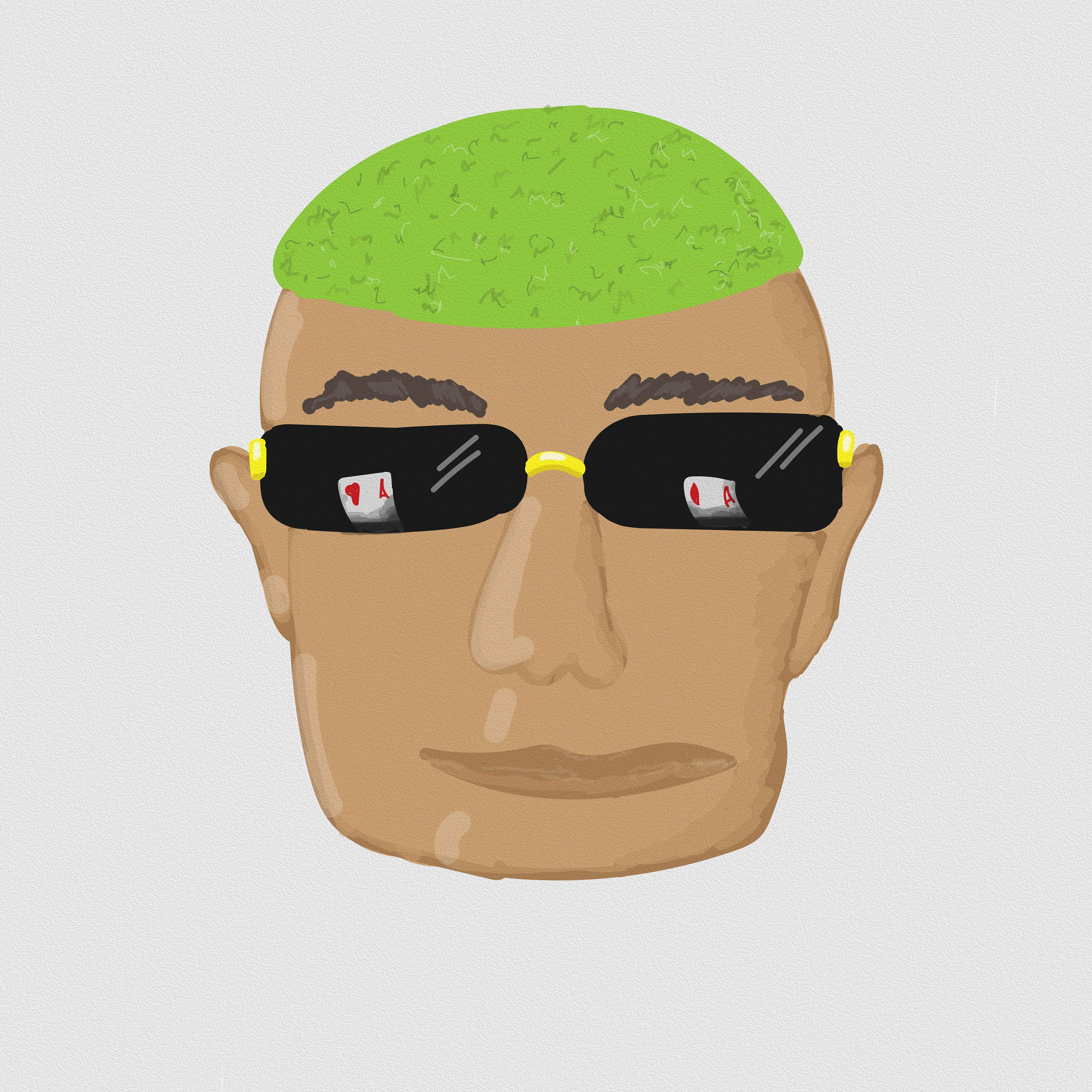 Poker player. Art bureau Absurd