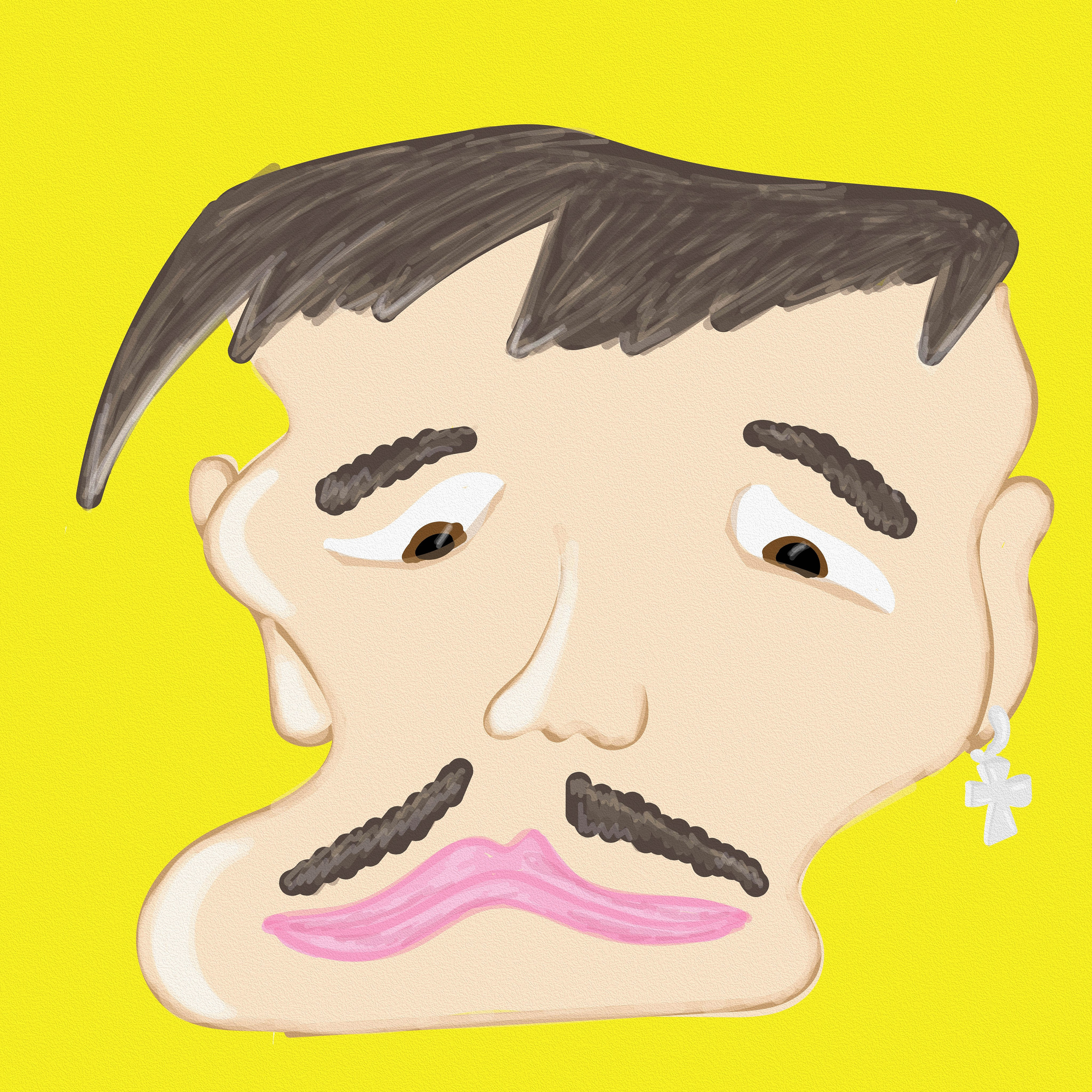 Melting guy. Art bureau Absurd