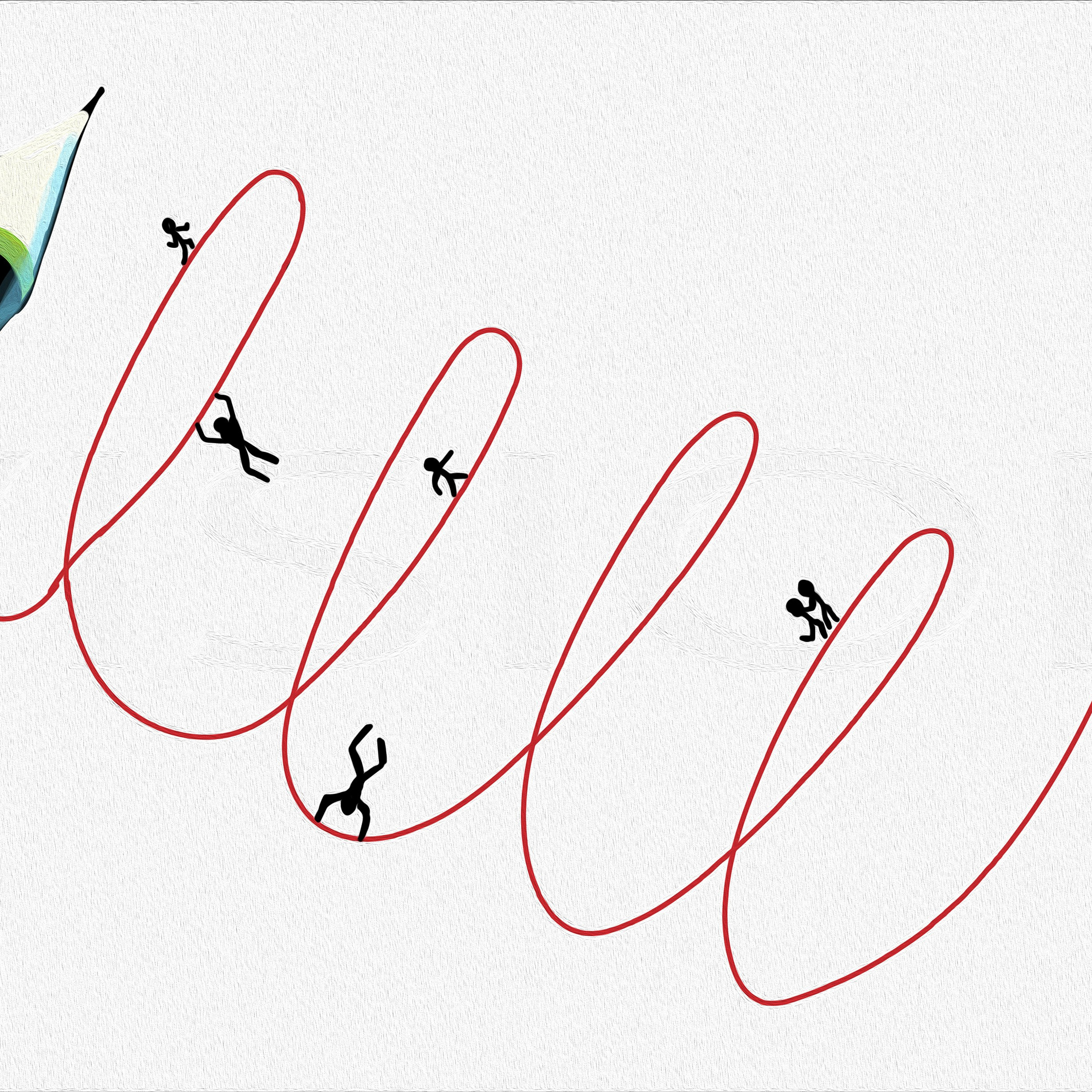 Emotional abstraction N2 Vision. Art bureau Absurd