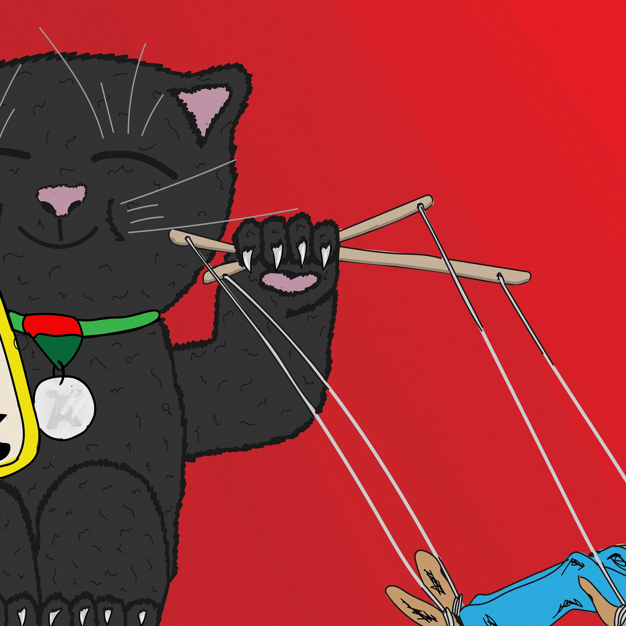 Luck in paws. Art bureau Absurd