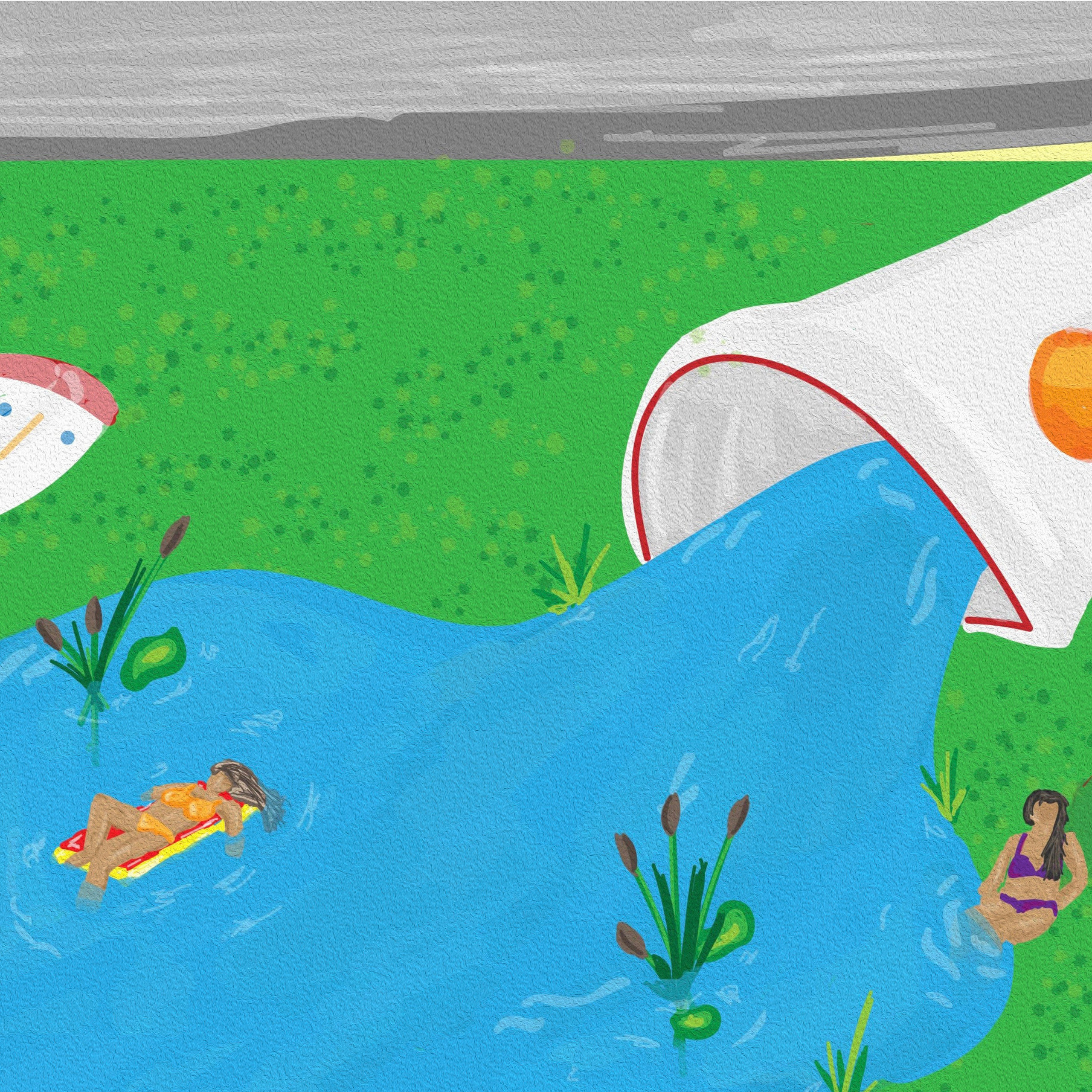 Peach with girls. Art bureau Absurd