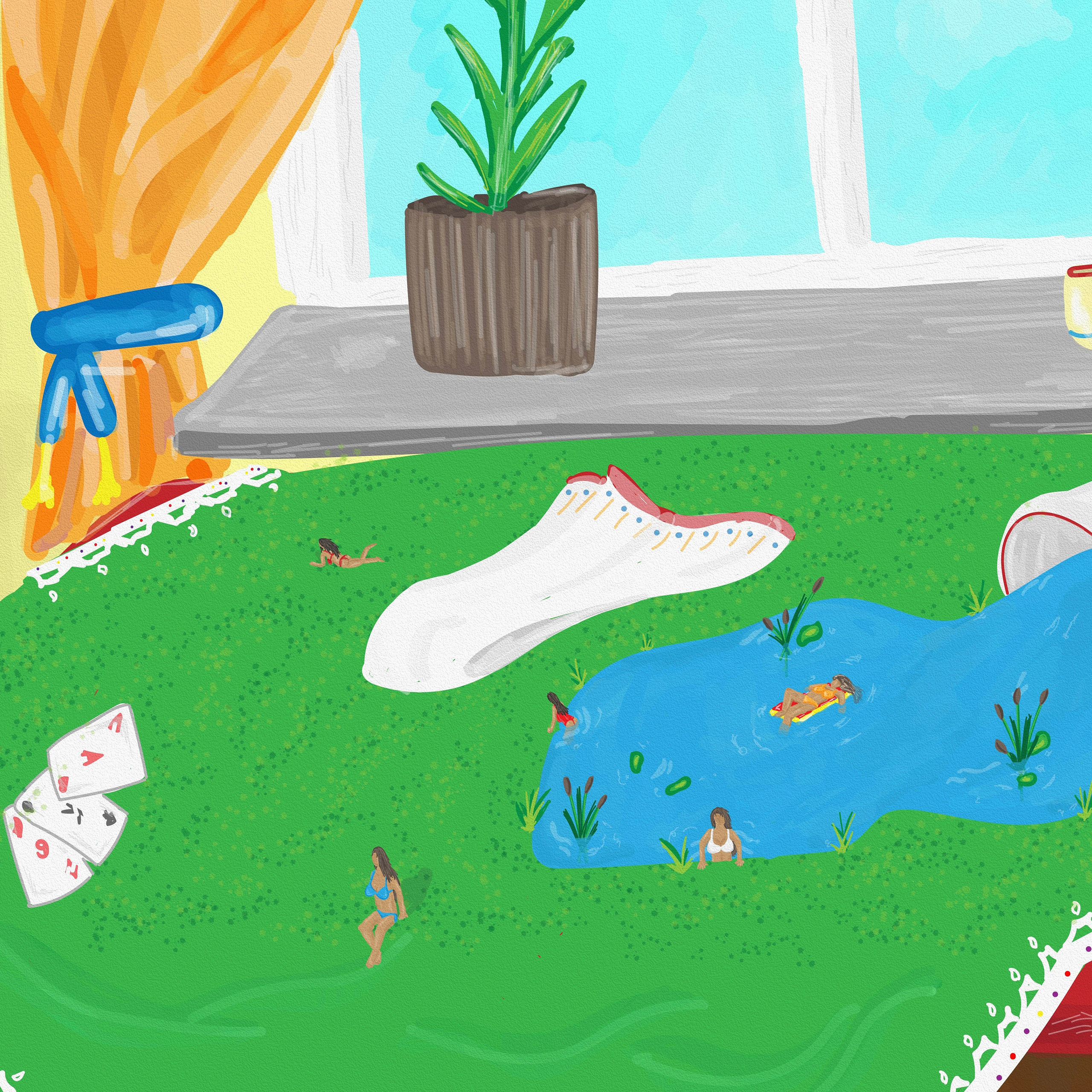 Peach with girls. Art bureau Absurd