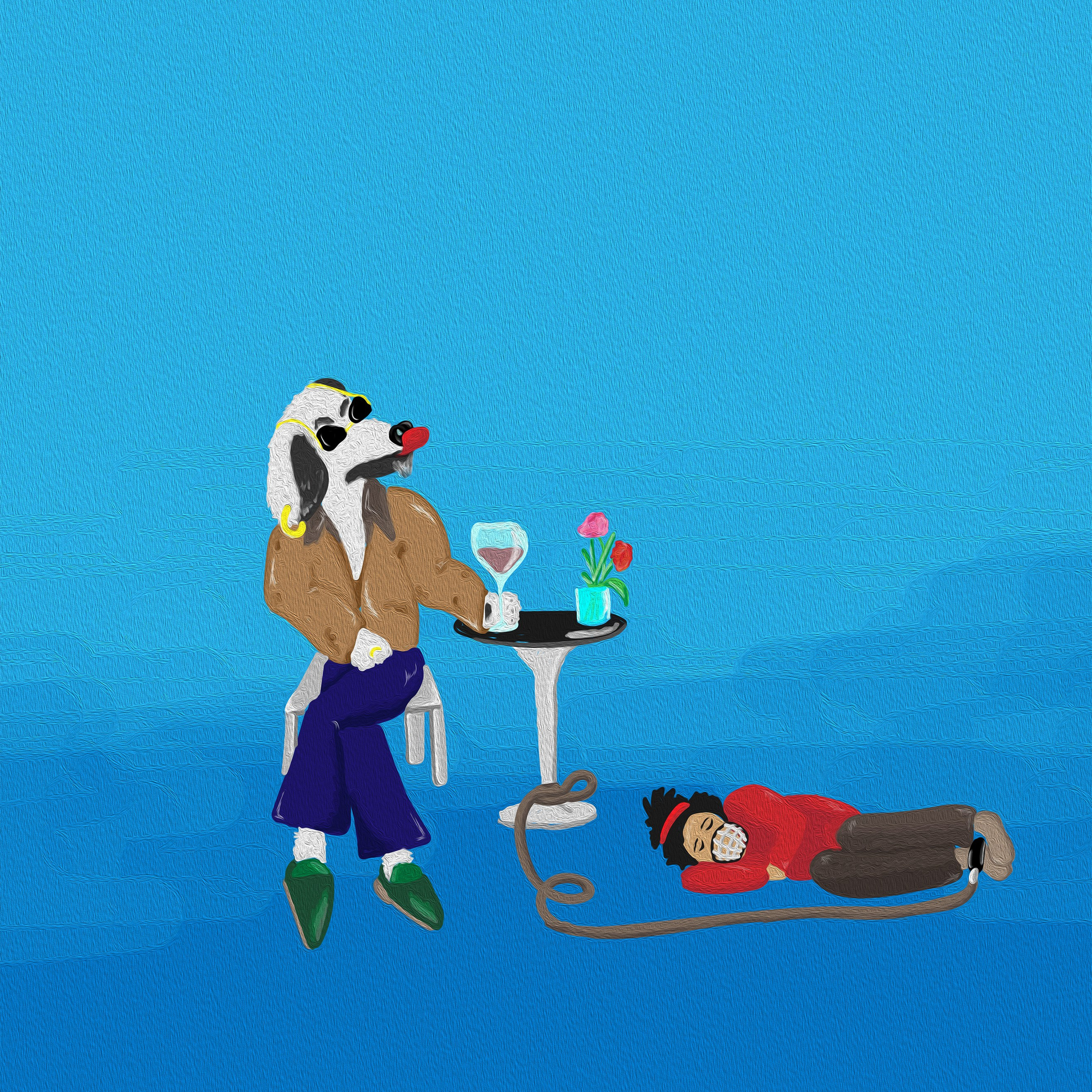 Beware of person. Art bureau Absurd