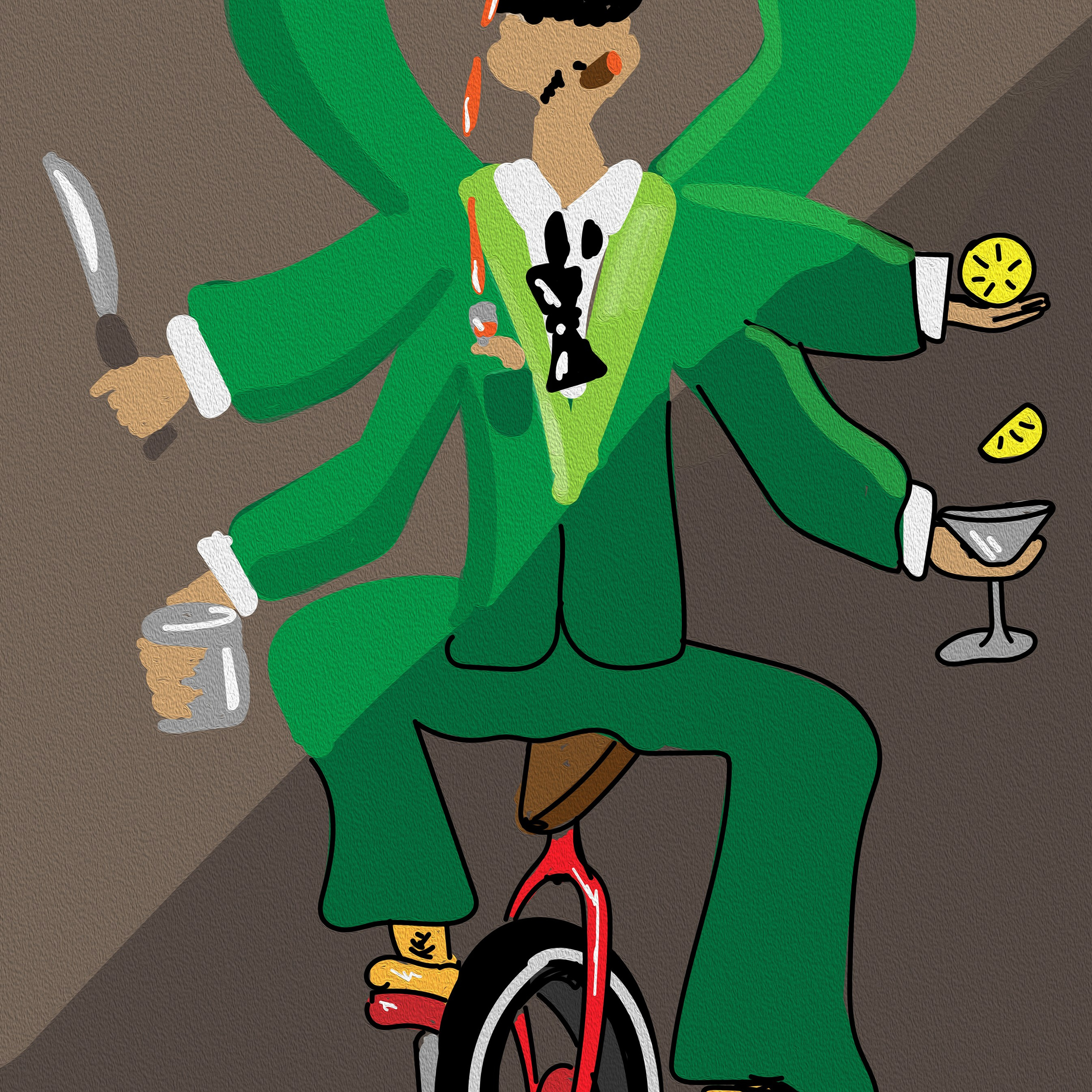 Bartender. Art bureau Absurd