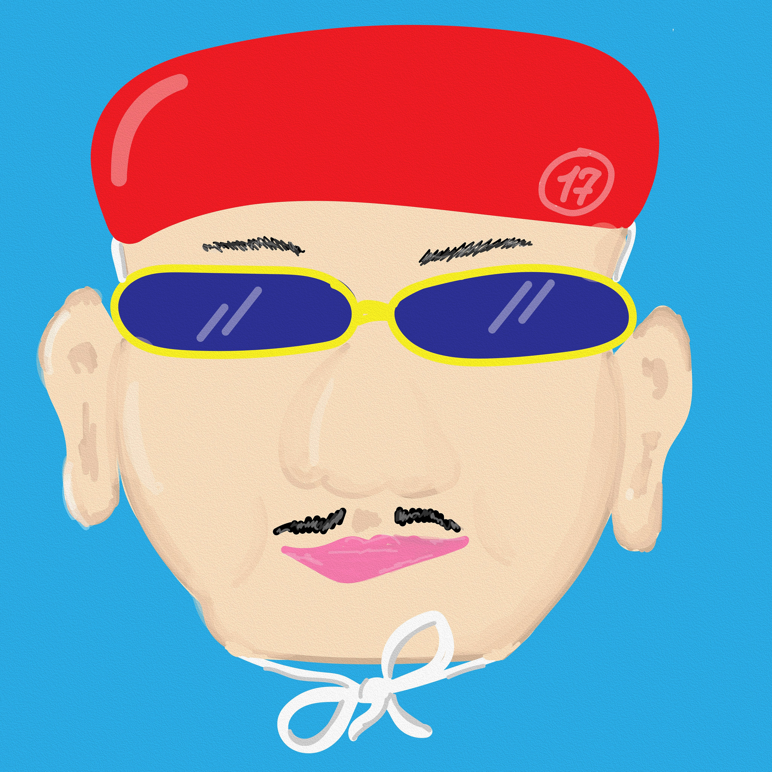 Swimmer. Art bureau Absurd