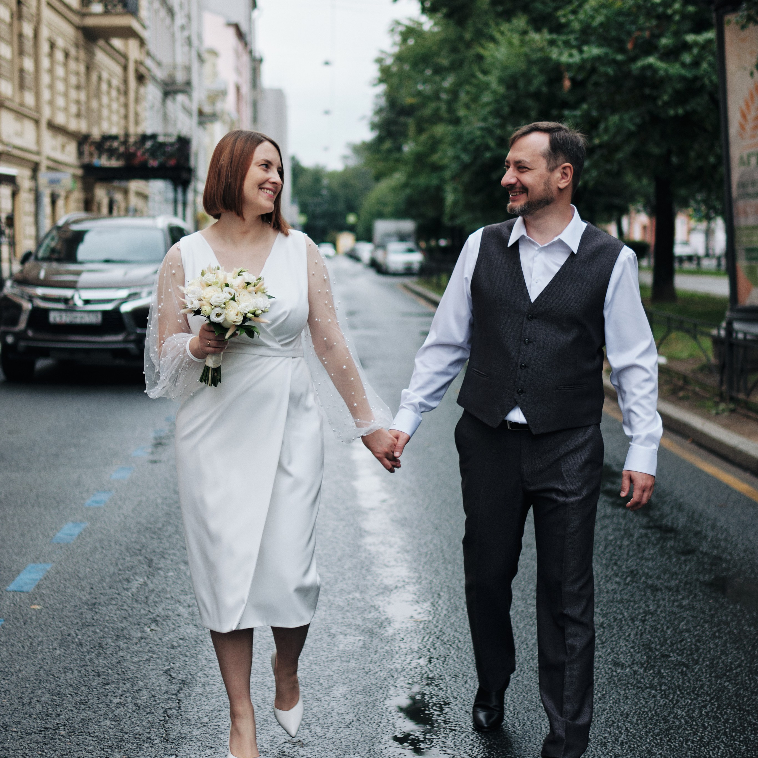 Свадебная прогулка Саши и Маши