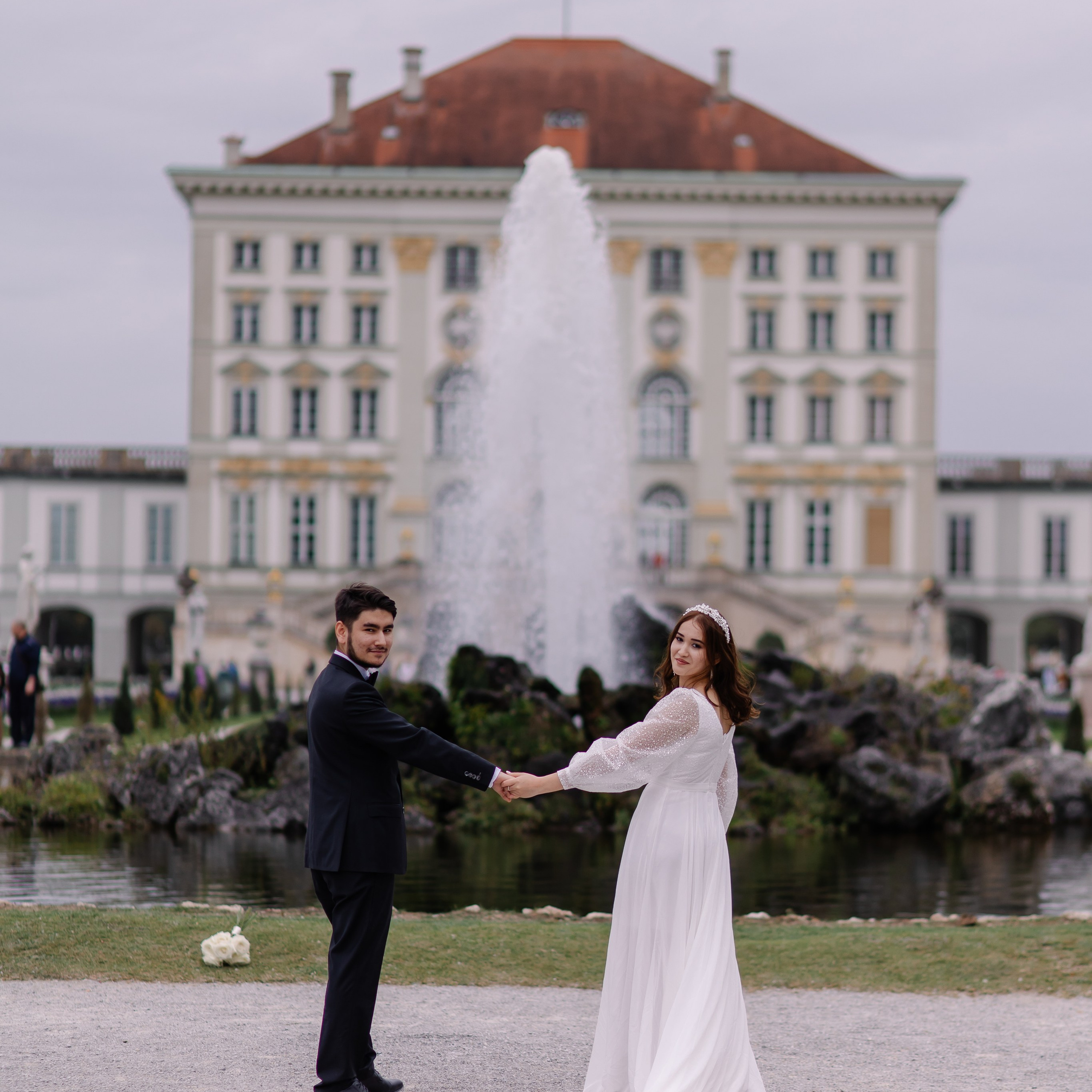 Hochzeitsfotohooting in Nymphenburg. Fotografin in München Dasha Antipina