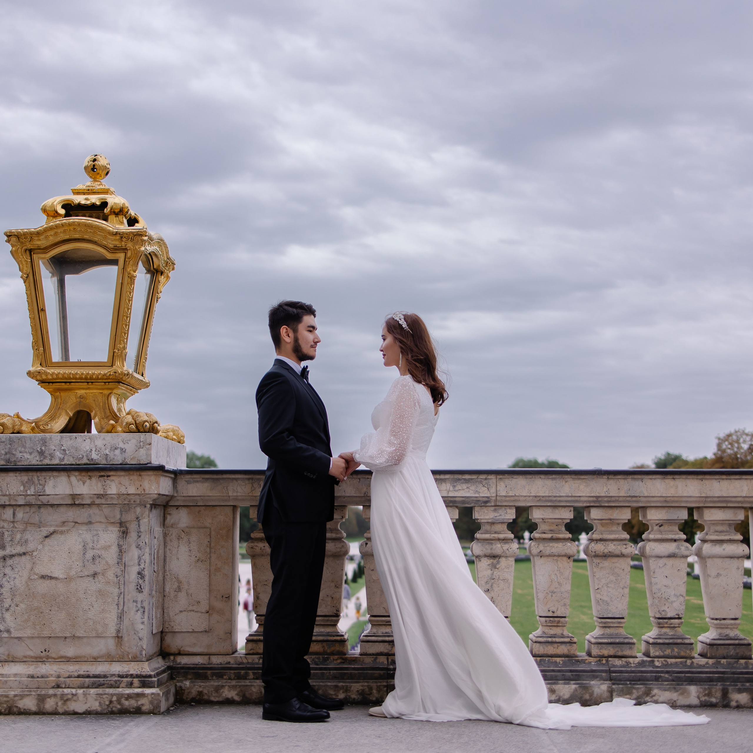 Hochzeitsfotohooting in Nymphenburg. Fotografin in München Dasha Antipina