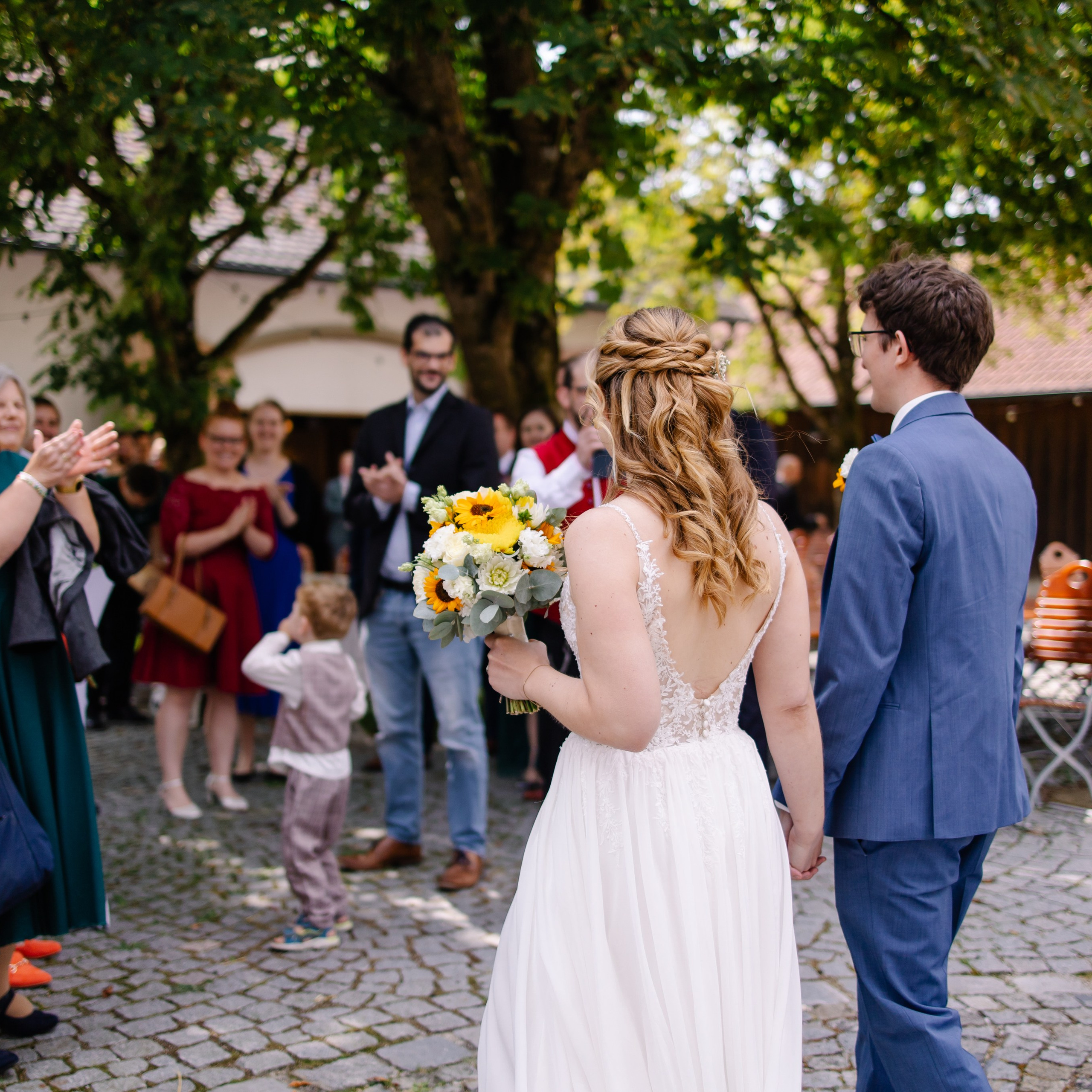 Hochzeitsfotograf München, Ismaning, Unterföhring – Kirchliche Trauung. Fotografin in München Dasha Antipina