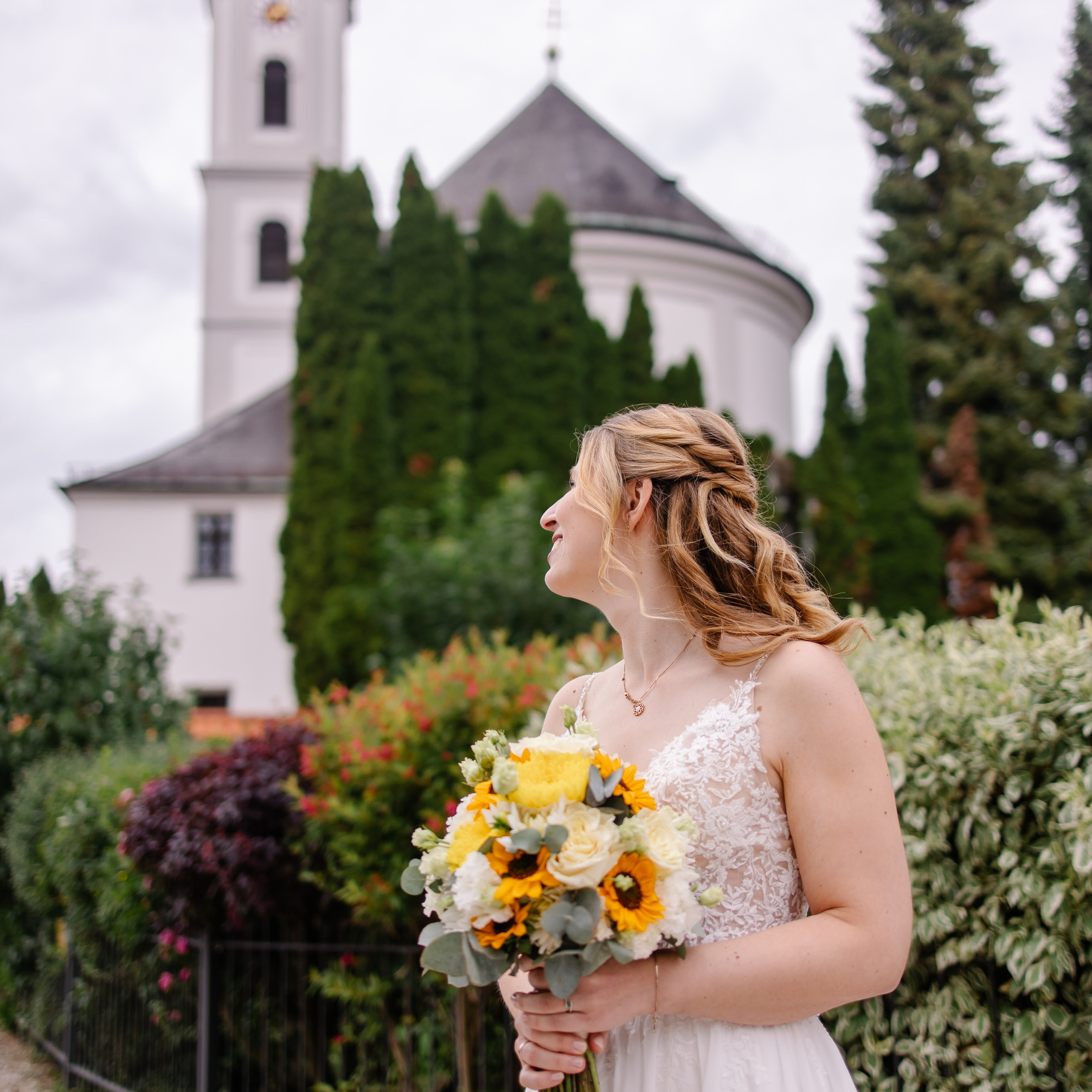 Hochzeitsfotograf München, Ismaning, Unterföhring – Kirchliche Trauung. Fotografin in München Dasha Antipina