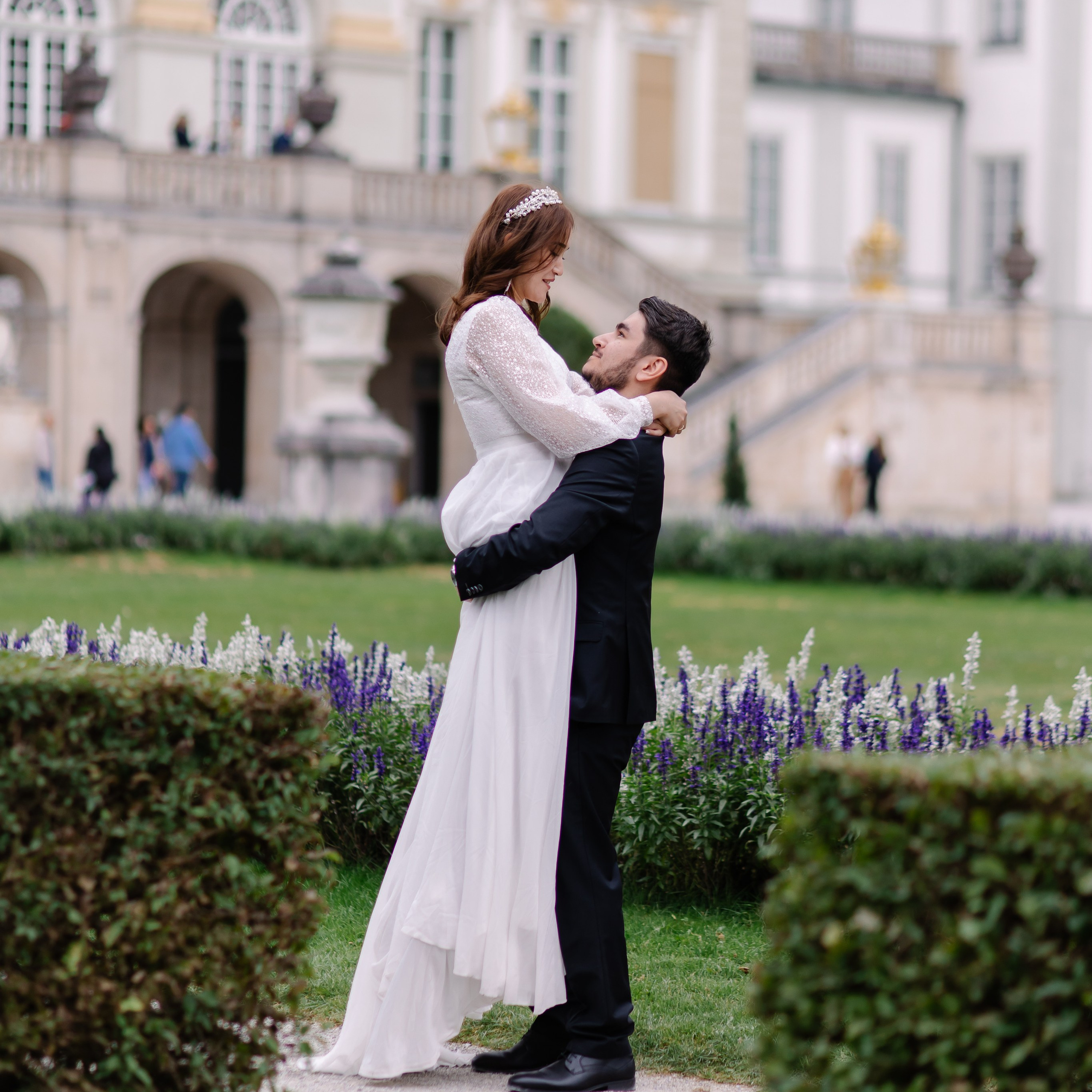 Hochzeitsfotohooting in Nymphenburg. Fotografin in München Dasha Antipina