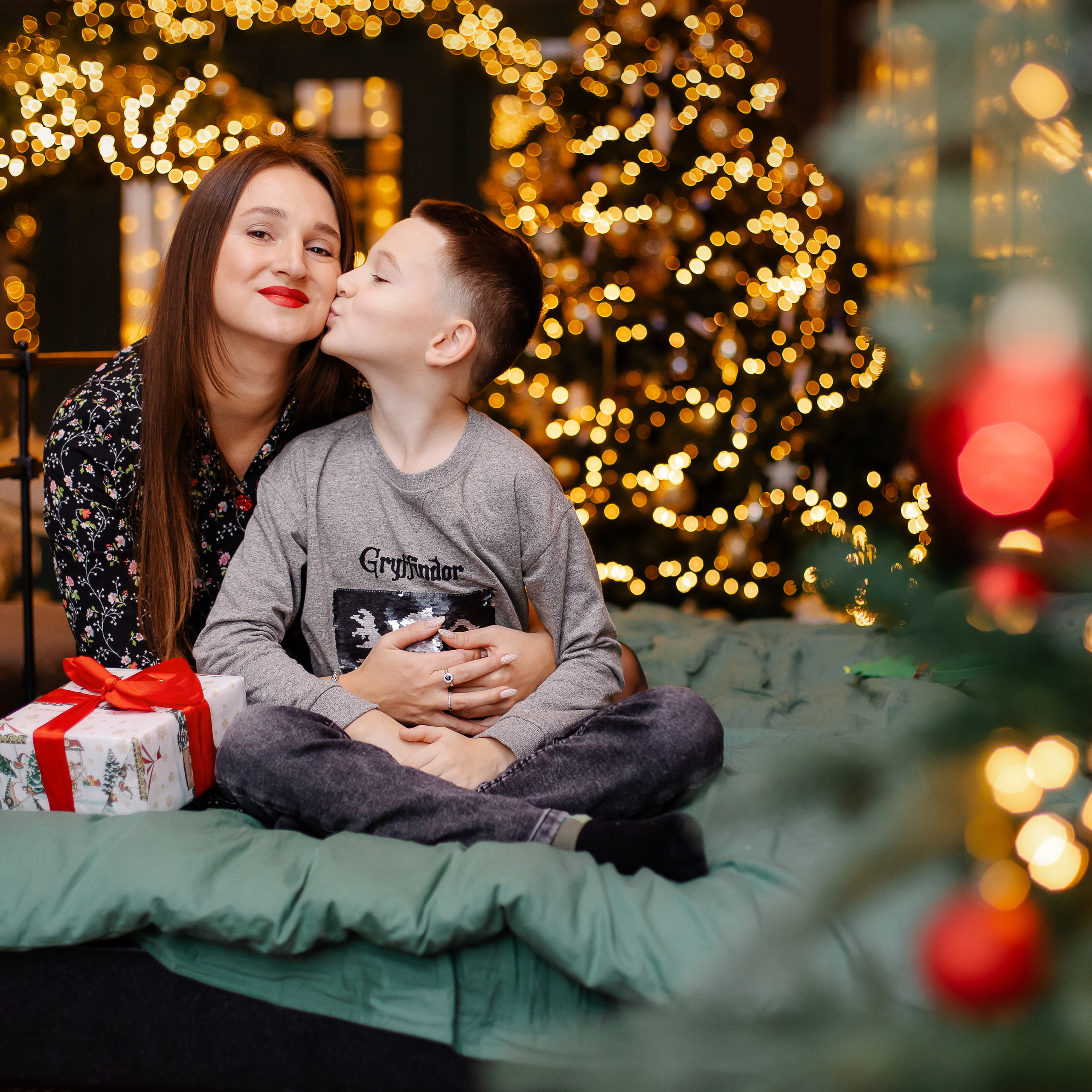 Mini-Weihnachtssfotosession. Fotografin in München Dasha Antipina