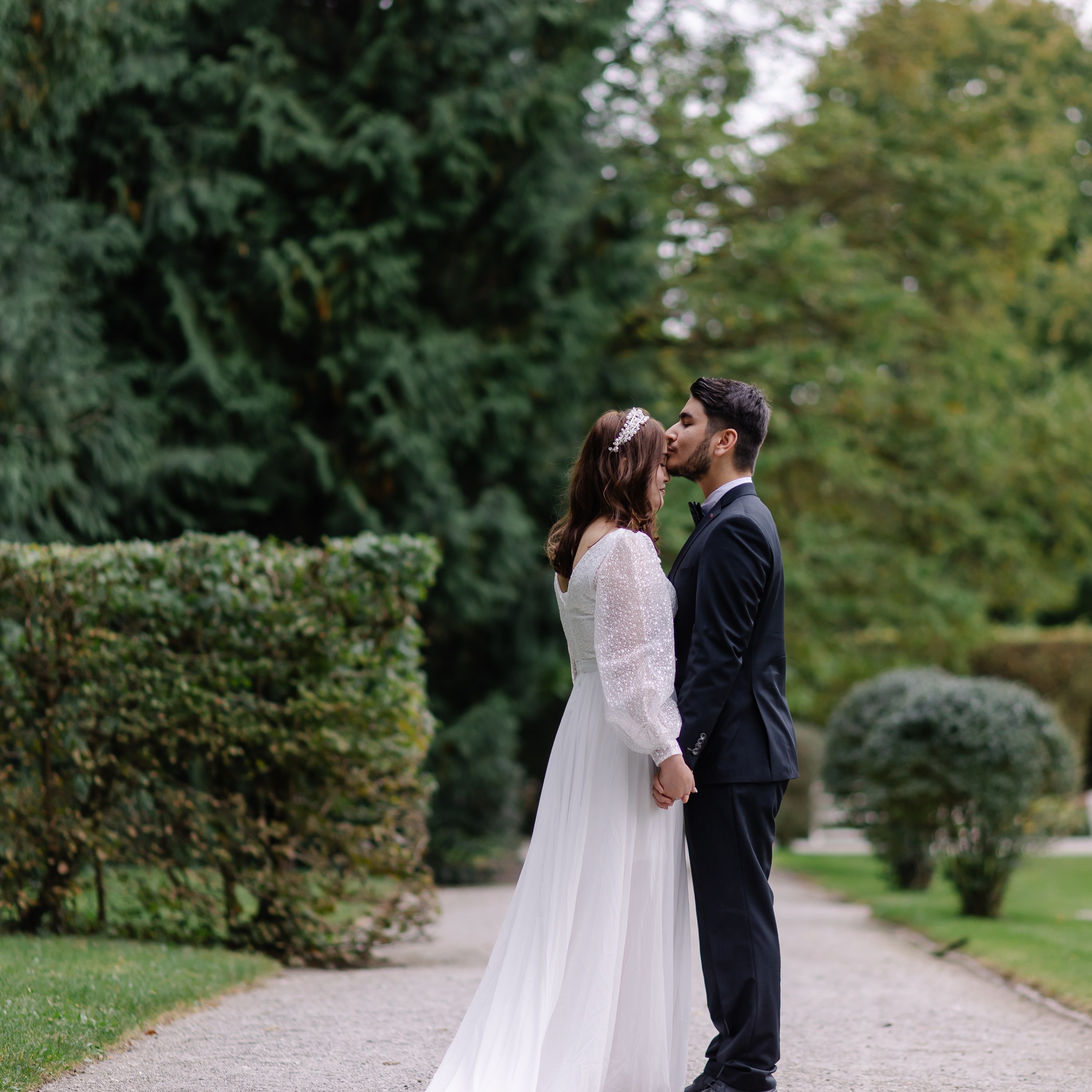 Hochzeitsfotohooting in Nymphenburg. Fotografin in München Dasha Antipina