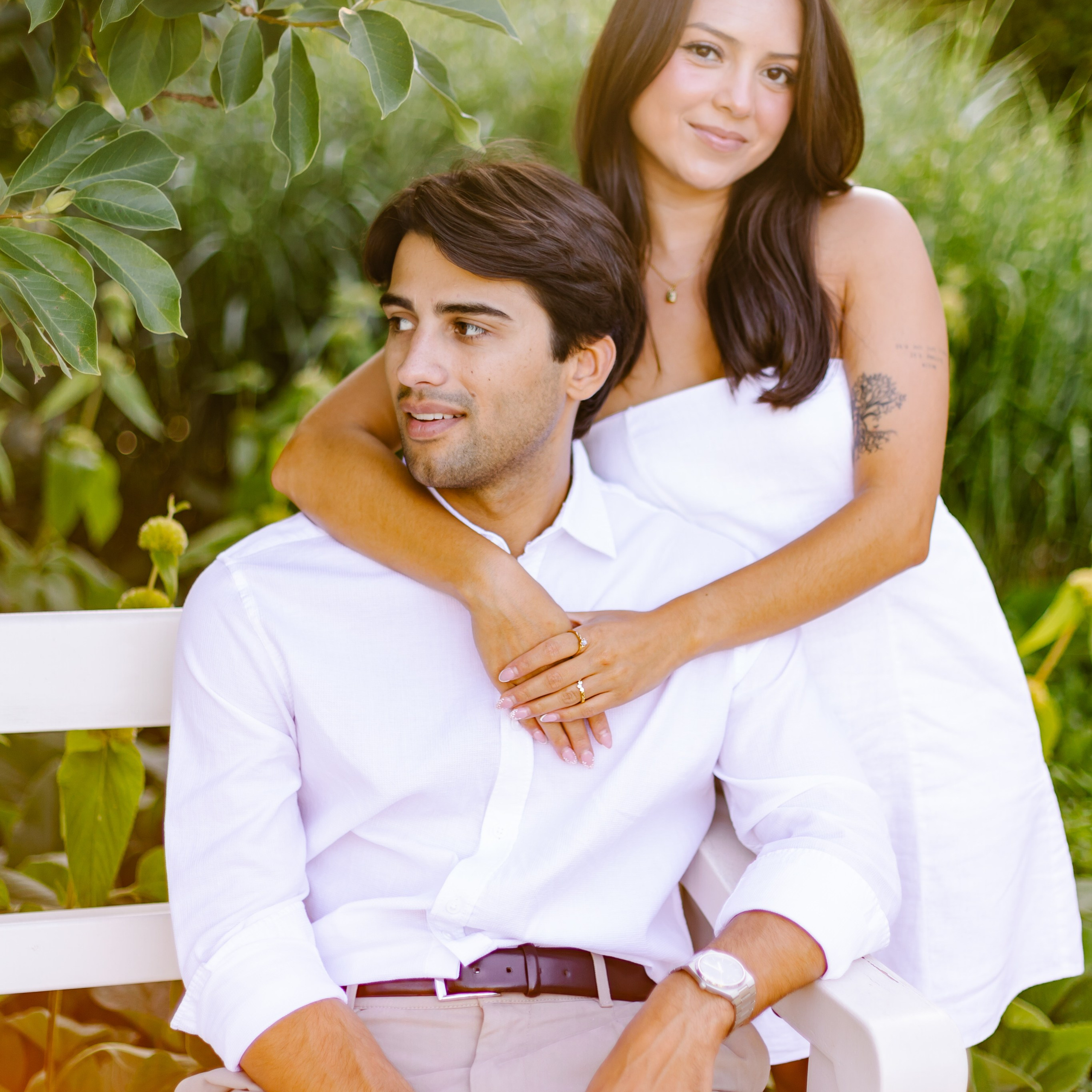 Verlobungsfotoshooting in München – romantische Paarfotos am Schloss Nymphenburg. Fotografin in München Dasha Antipina