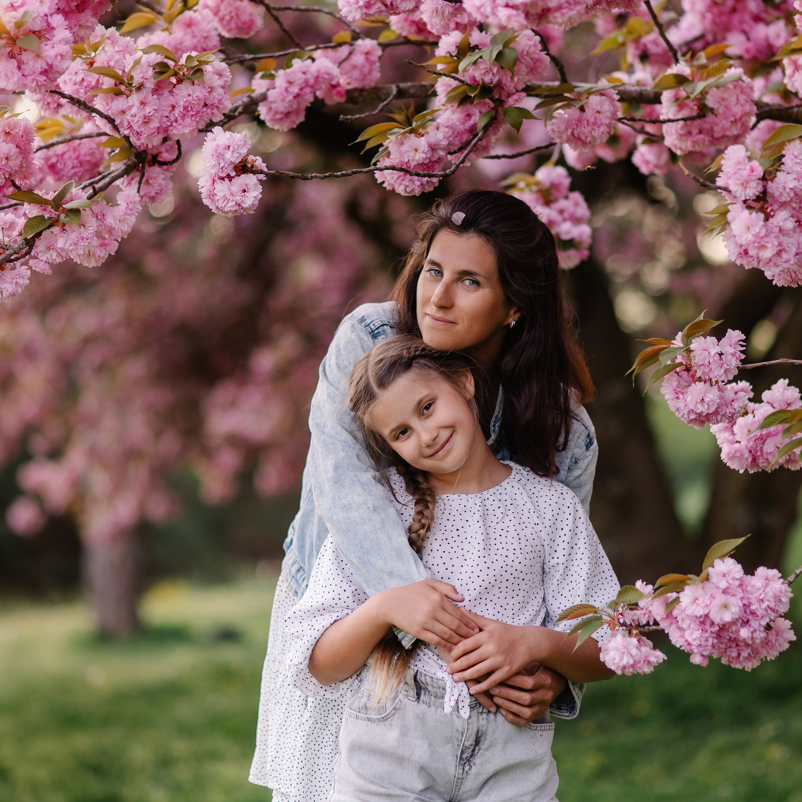 Семейная фотосессия в Мюнхене. Фотосессия в сакуре. Семейный фотограф в Мюнхене Даша Антипина