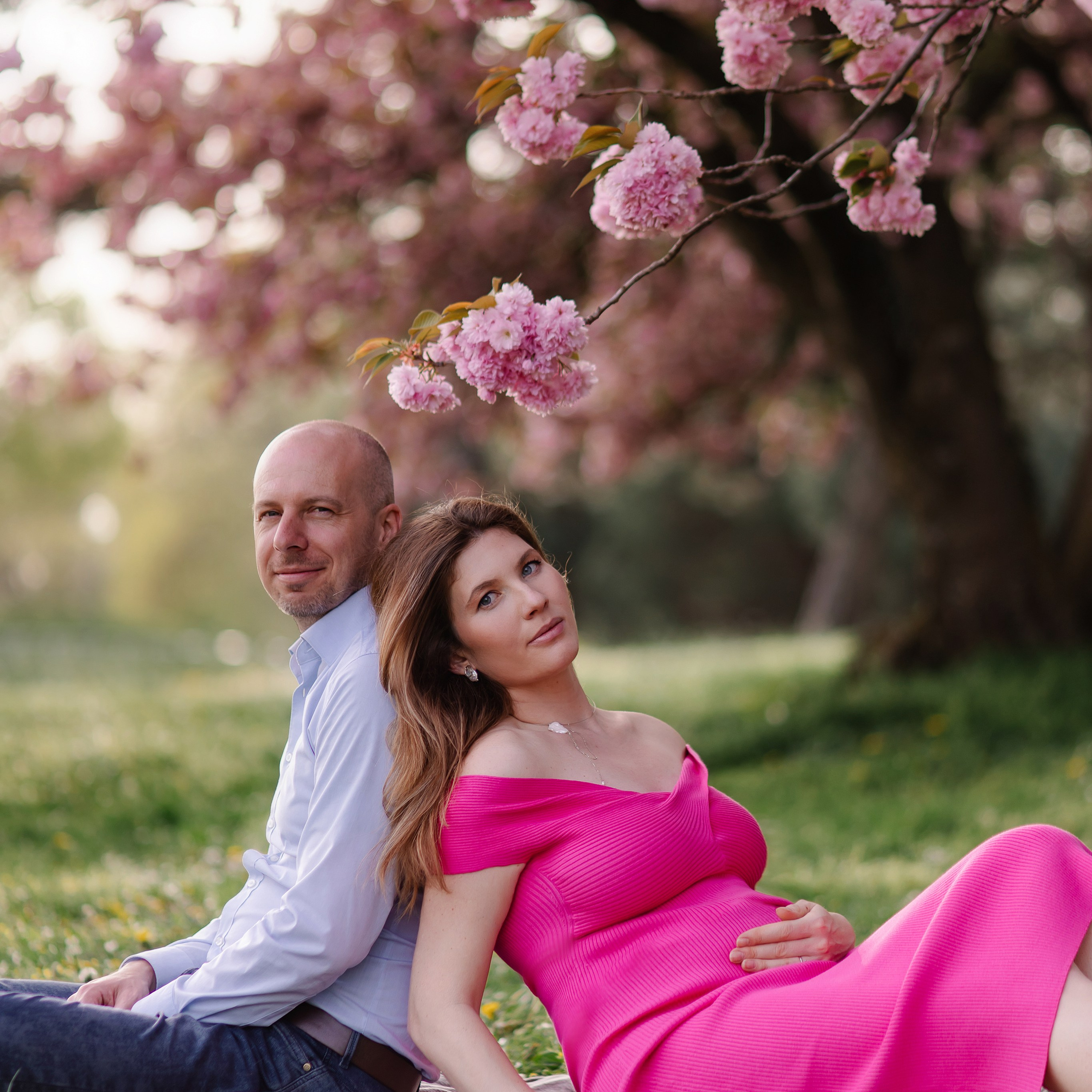 Rosa Wolken in München. Fotografin in München Dasha Antipina