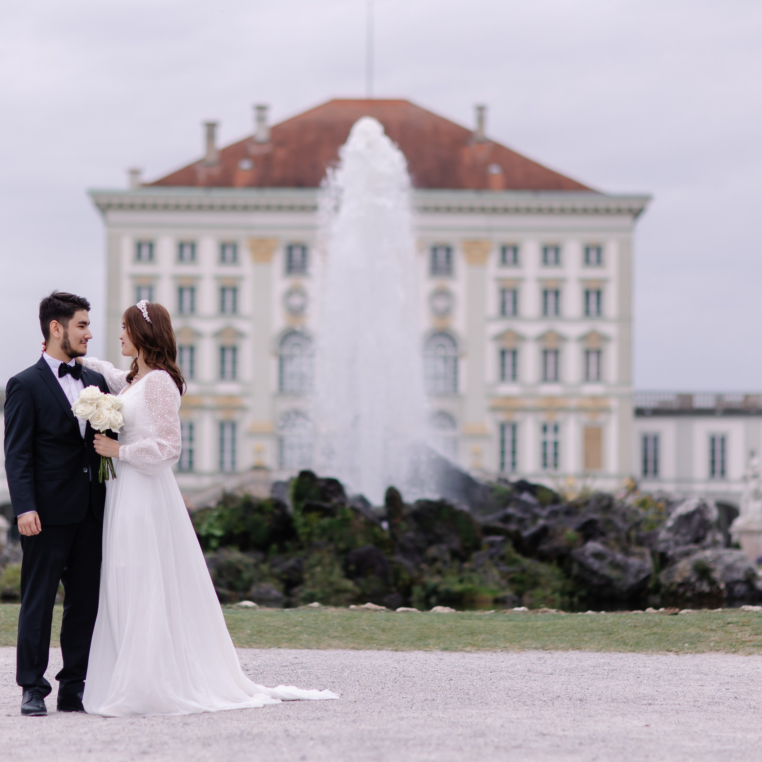 Hochzeitsfotohooting in Nymphenburg. Fotografin in München Dasha Antipina