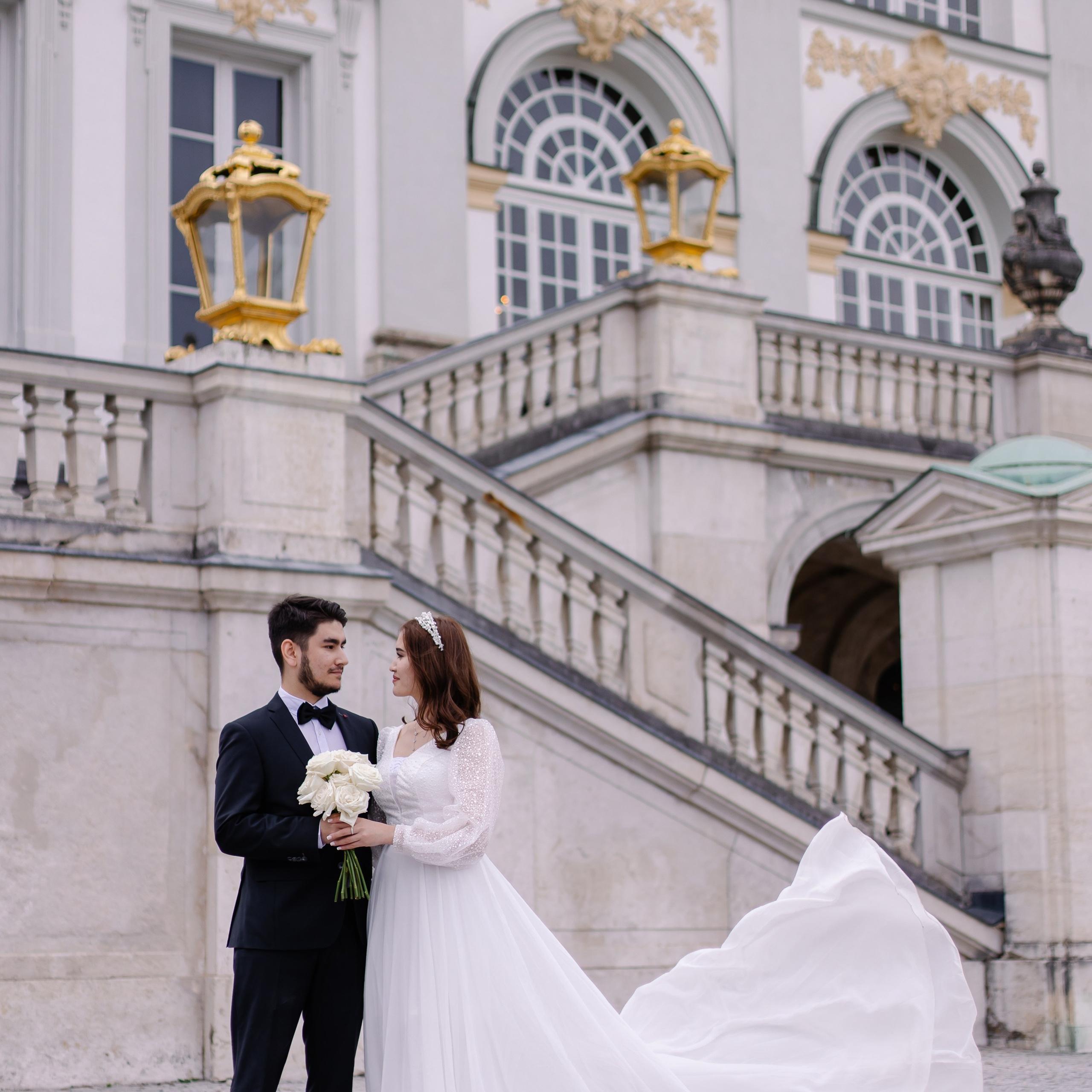 Hochzeitsfotohooting in Nymphenburg. Fotografin in München Dasha Antipina