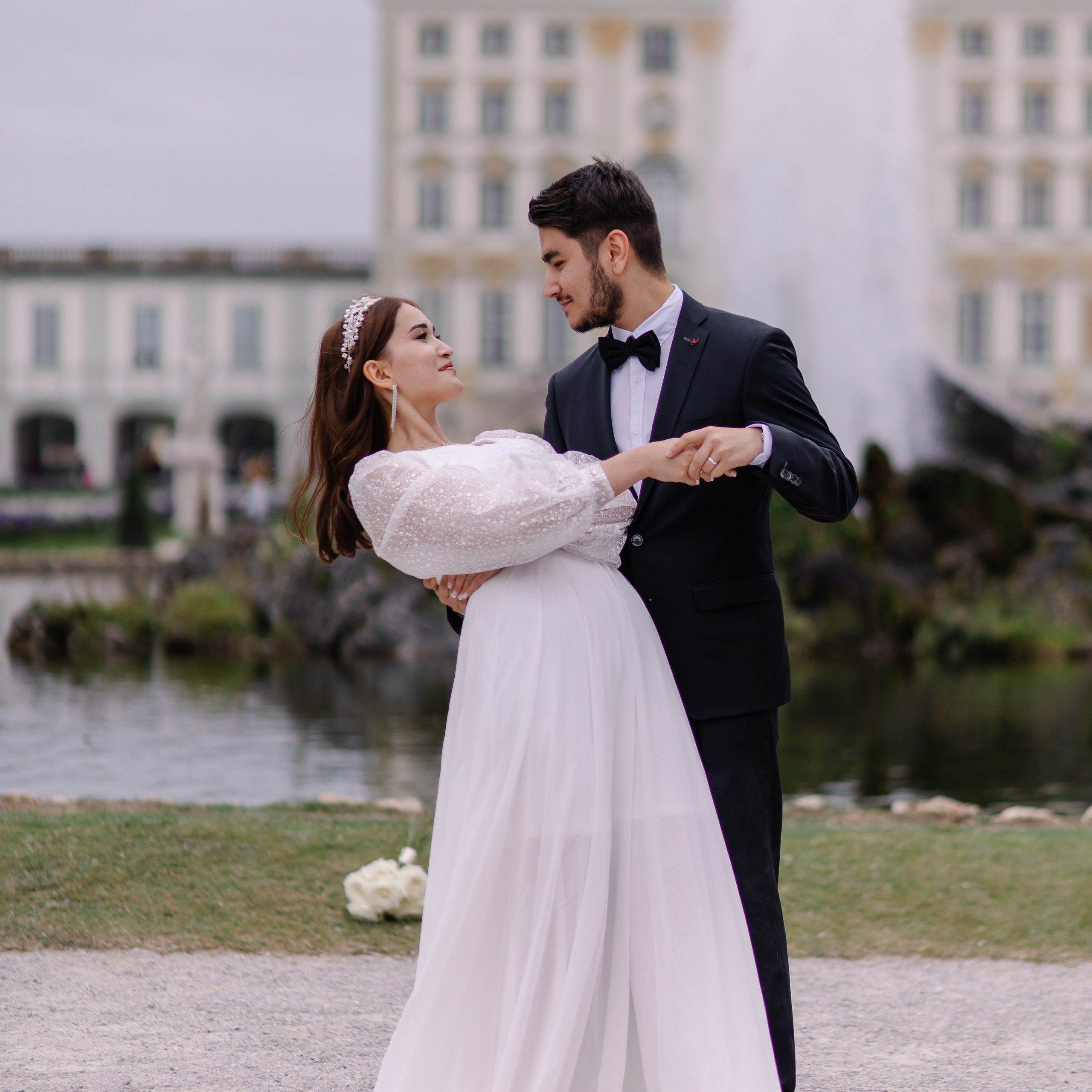 Hochzeitsfotohooting in Nymphenburg. Fotografin in München Dasha Antipina