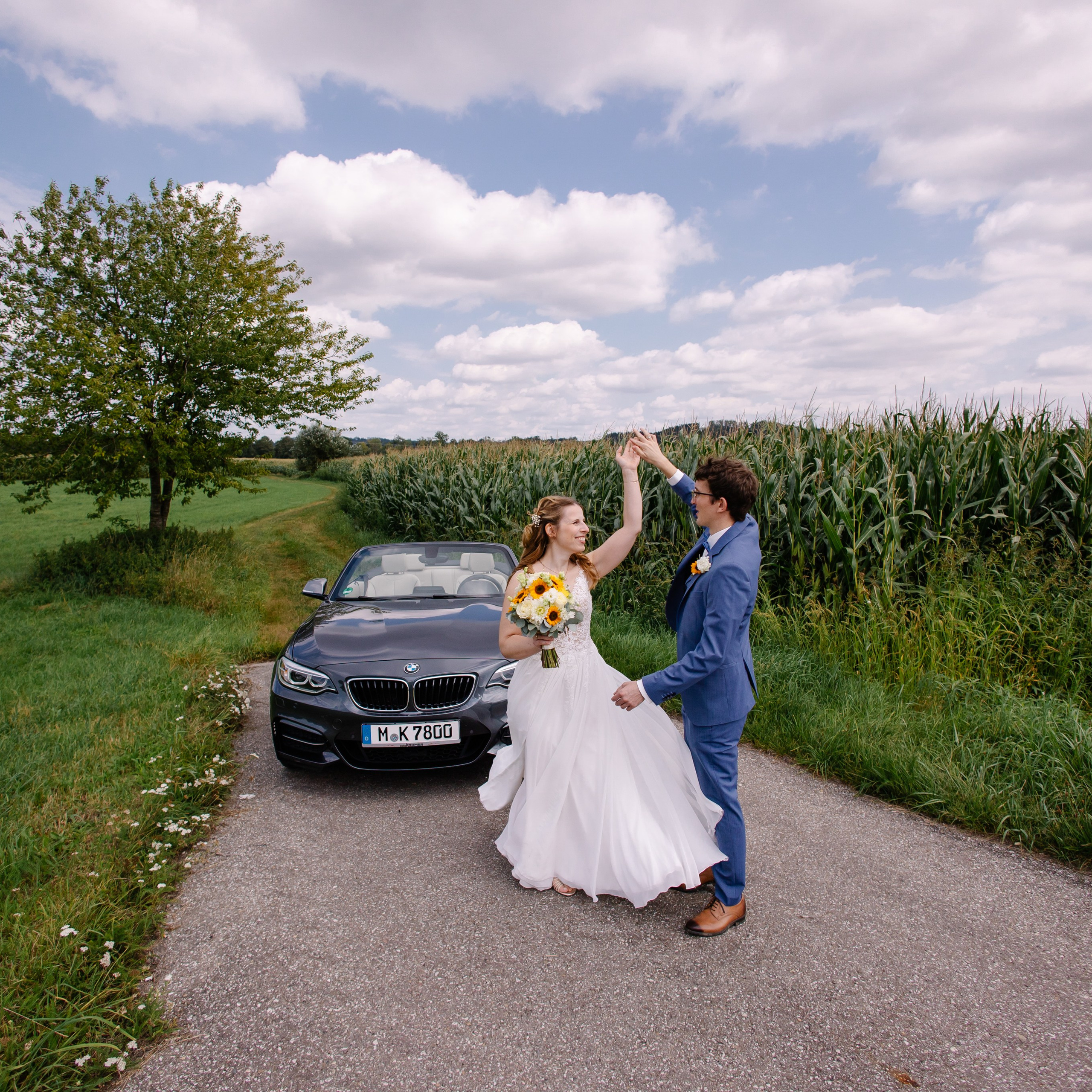 Hochzeitsfotograf München, Ismaning, Unterföhring – Kirchliche Trauung. Fotografin in München Dasha Antipina