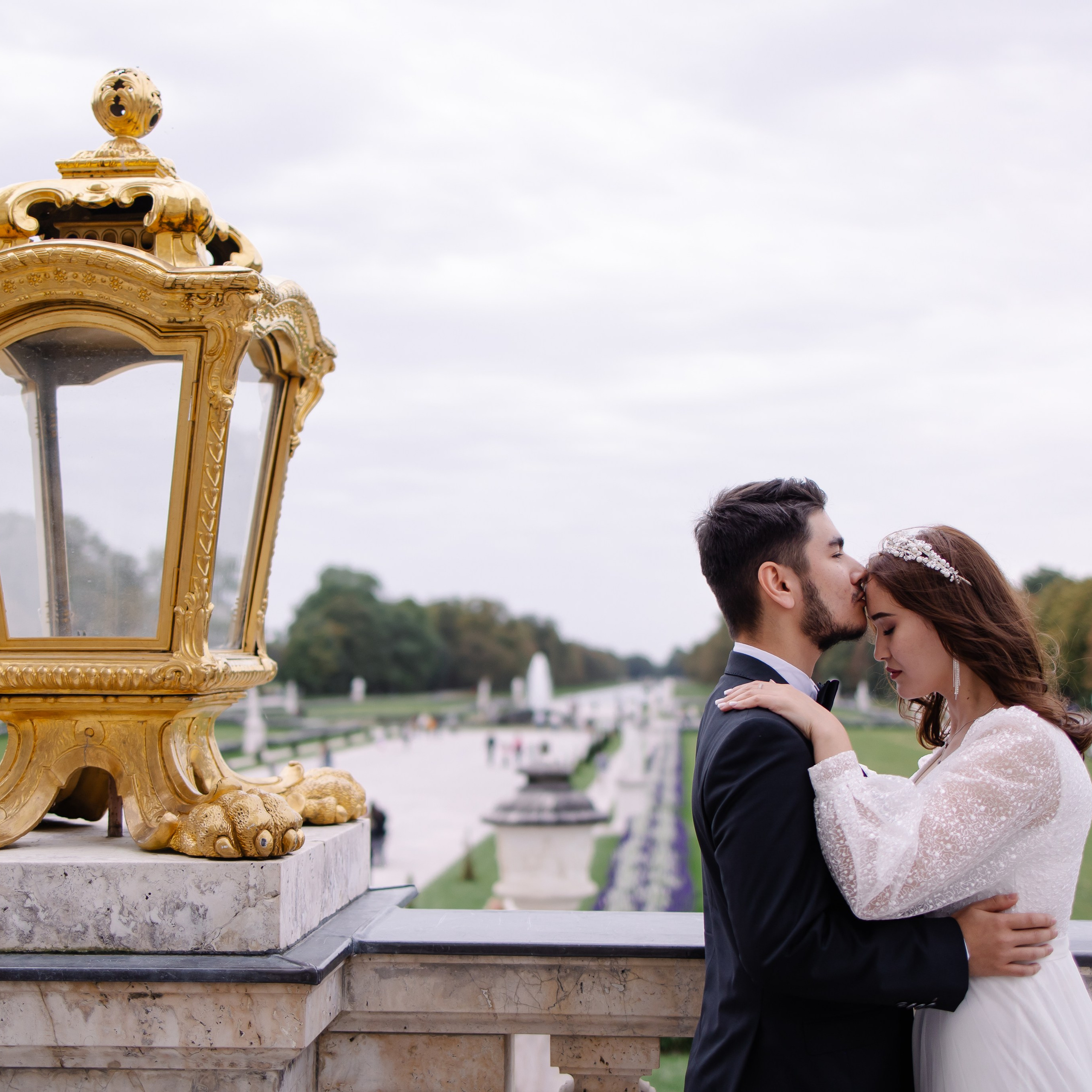 Hochzeitsfotohooting in Nymphenburg. Fotografin in München Dasha Antipina