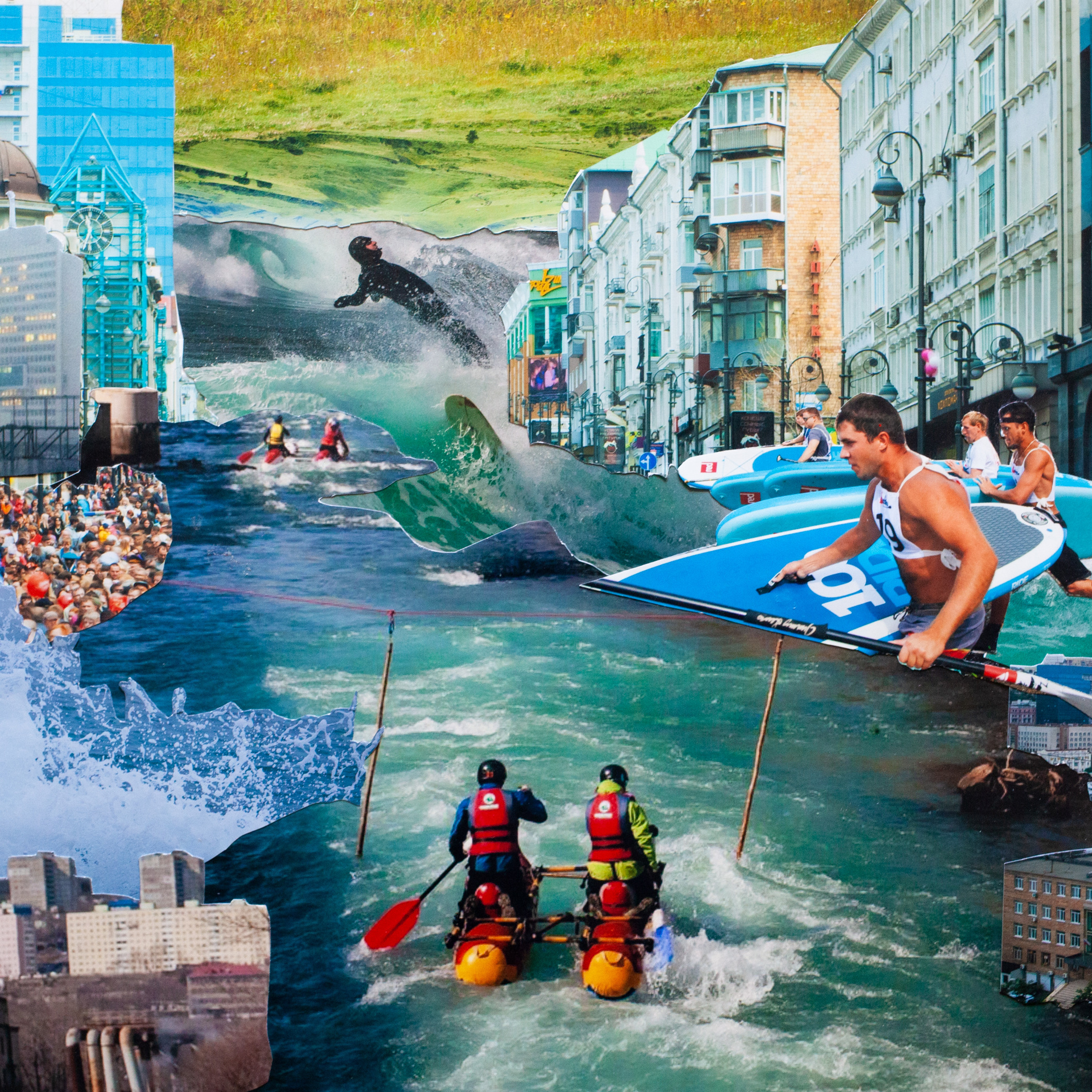 А, поехали. серия коллажей выставка 2019